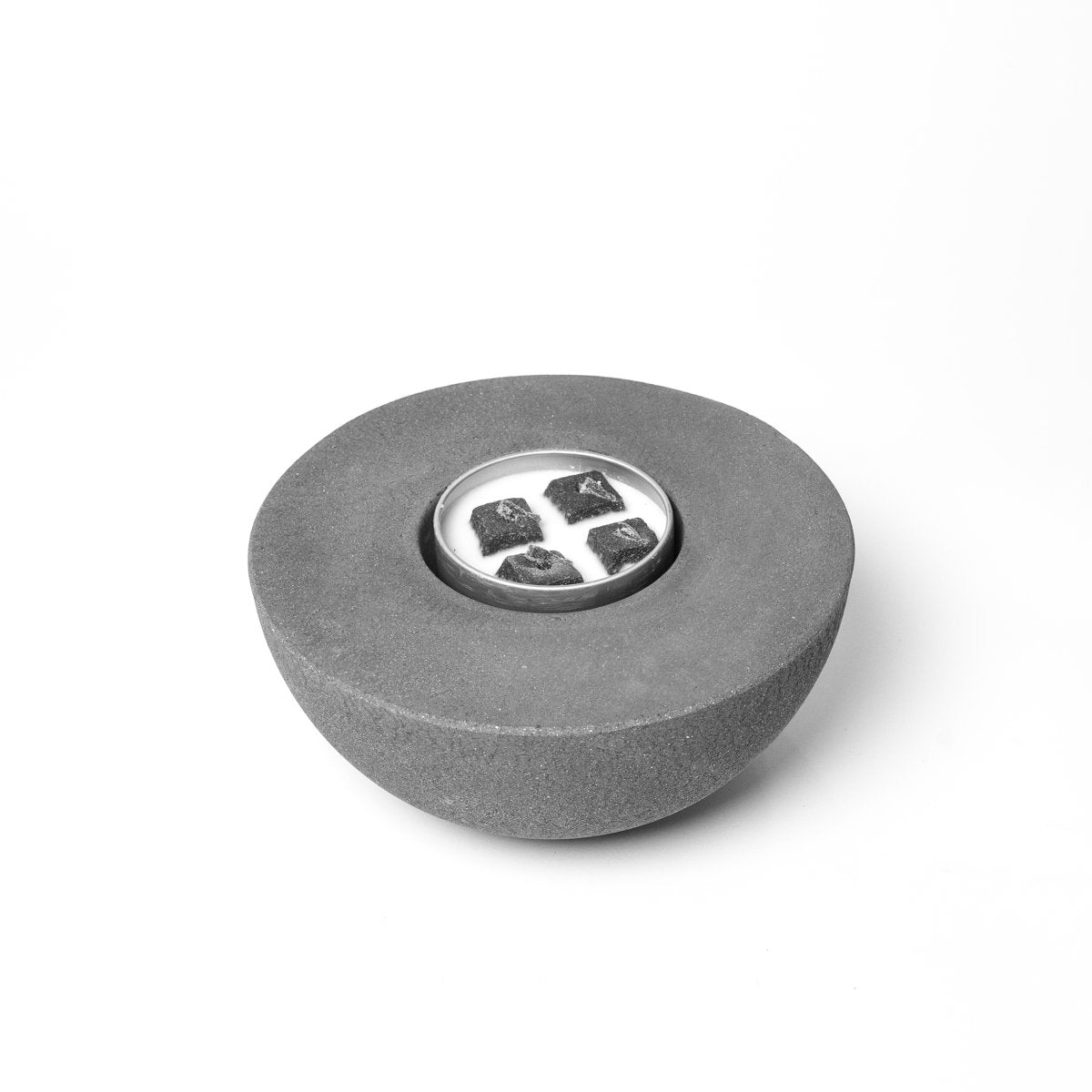 Concrete Semi-Round Fire Pit - Energize Trek