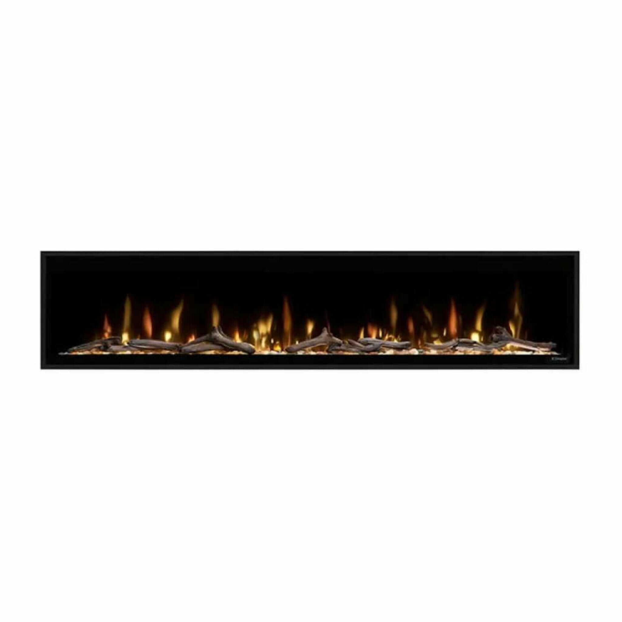 Dimplex Ignite Evolve Built-In Frosted Tumbled Glass Linear Electric Fireplace With Heat Boost System & Trim Kit (SAK59214) - Energize Trek