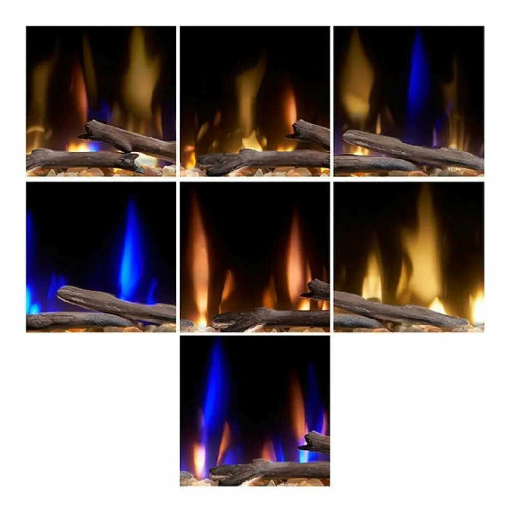 Dimplex Ignite Evolve Built-In Frosted Tumbled Glass Linear Electric Fireplace With Heat Boost System & Trim Kit (SAK59214) - Energize Trek