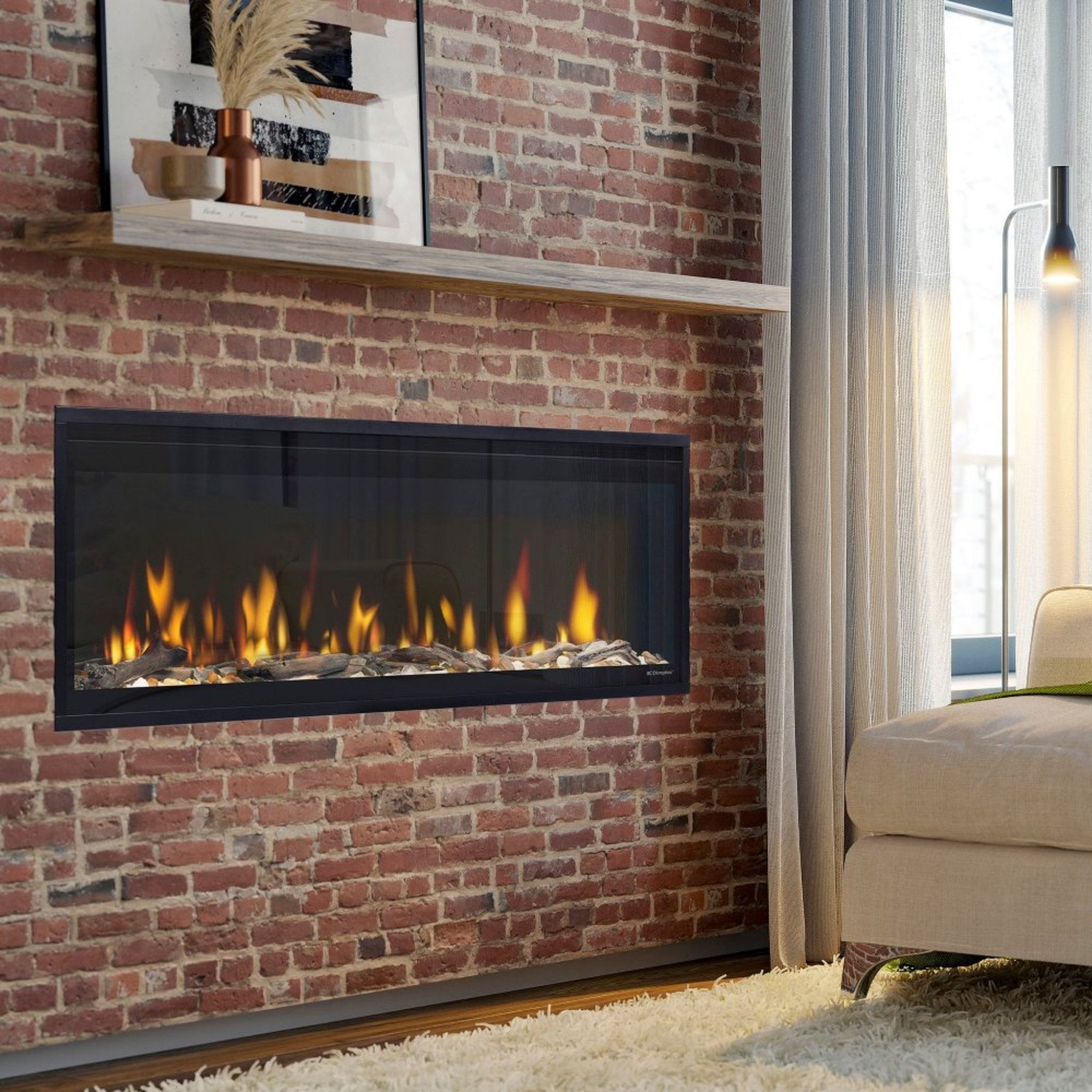 Dimplex Ignite Evolve 50" Premium Built-In Linear Electric Fireplace With Trim Kit [500002573] (SAK34812) - Energize Trek