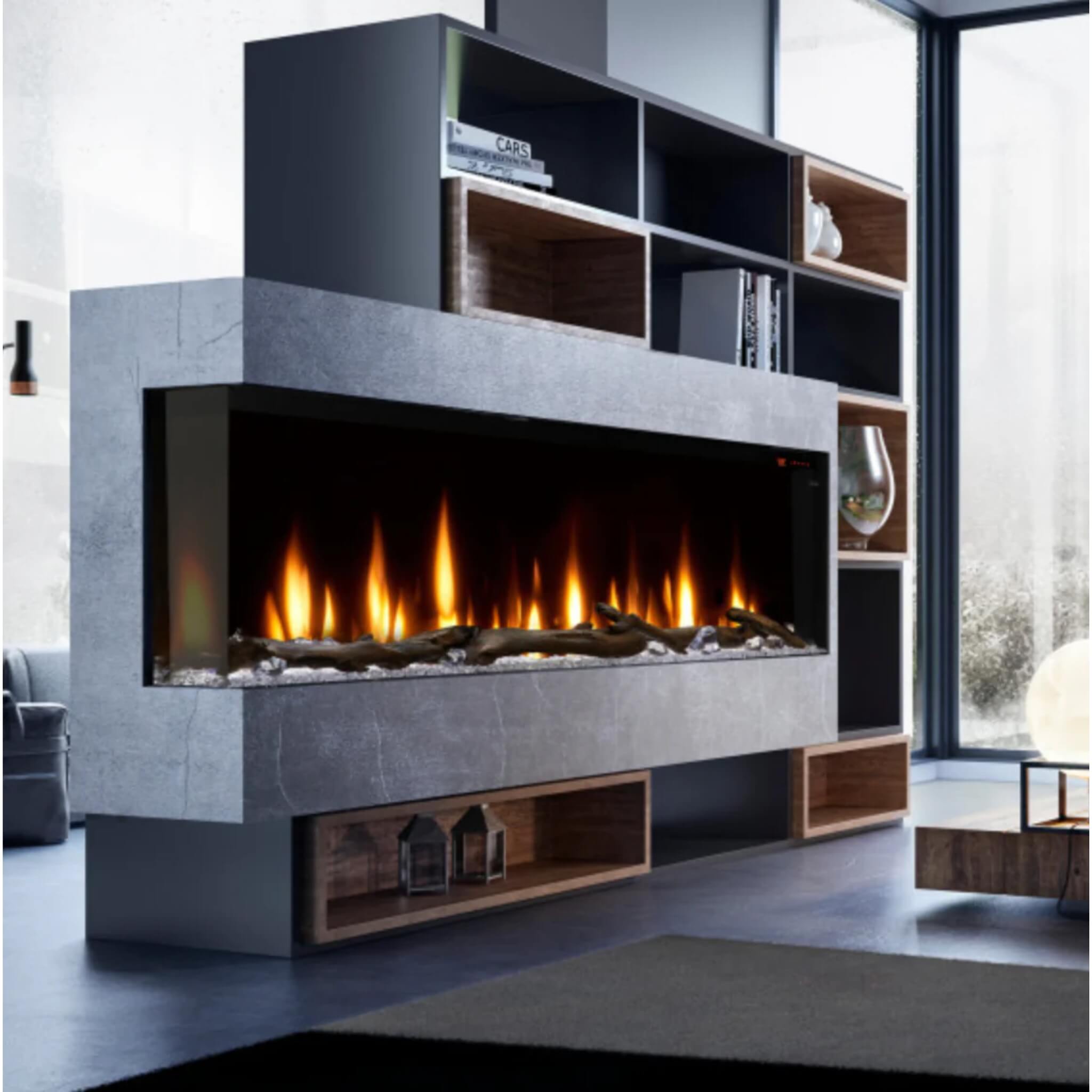 Dimplex IgniteXL Bold 60" Built-In Linear Modern Electric Fireplace With Multi Colored Flames [XLF6017-XD] (SAK90413) - Energize Trek