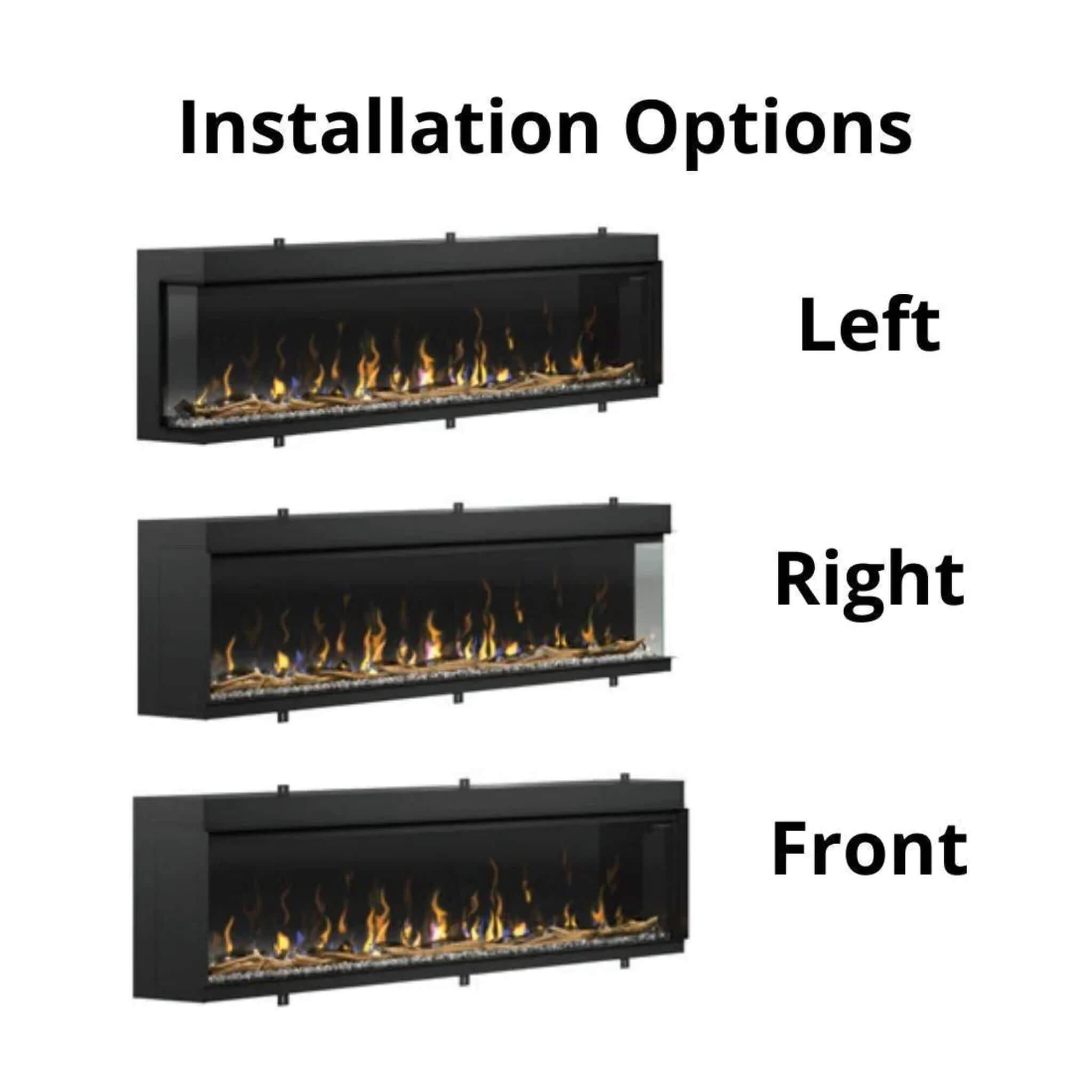 Dimplex IgniteXL Bold 60" Built-In Linear Modern Electric Fireplace With Multi Colored Flames [XLF6017-XD] (SAK90413) - Energize Trek