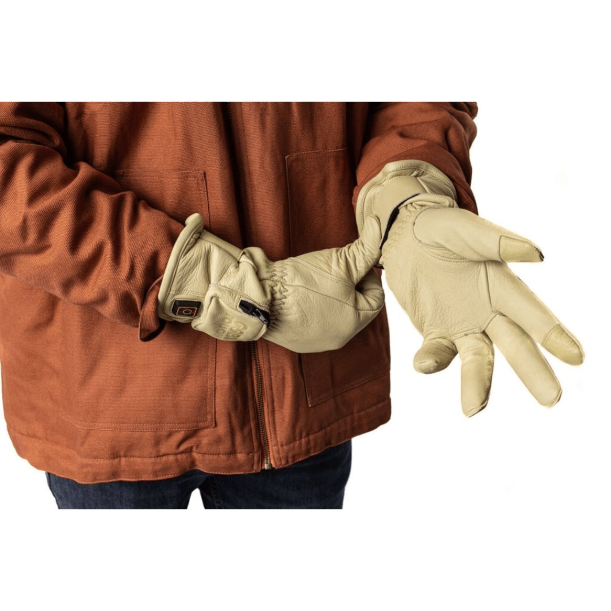 Drift II Heated Leather Gloves (3500mAh USB-C batt) - Energize Trek