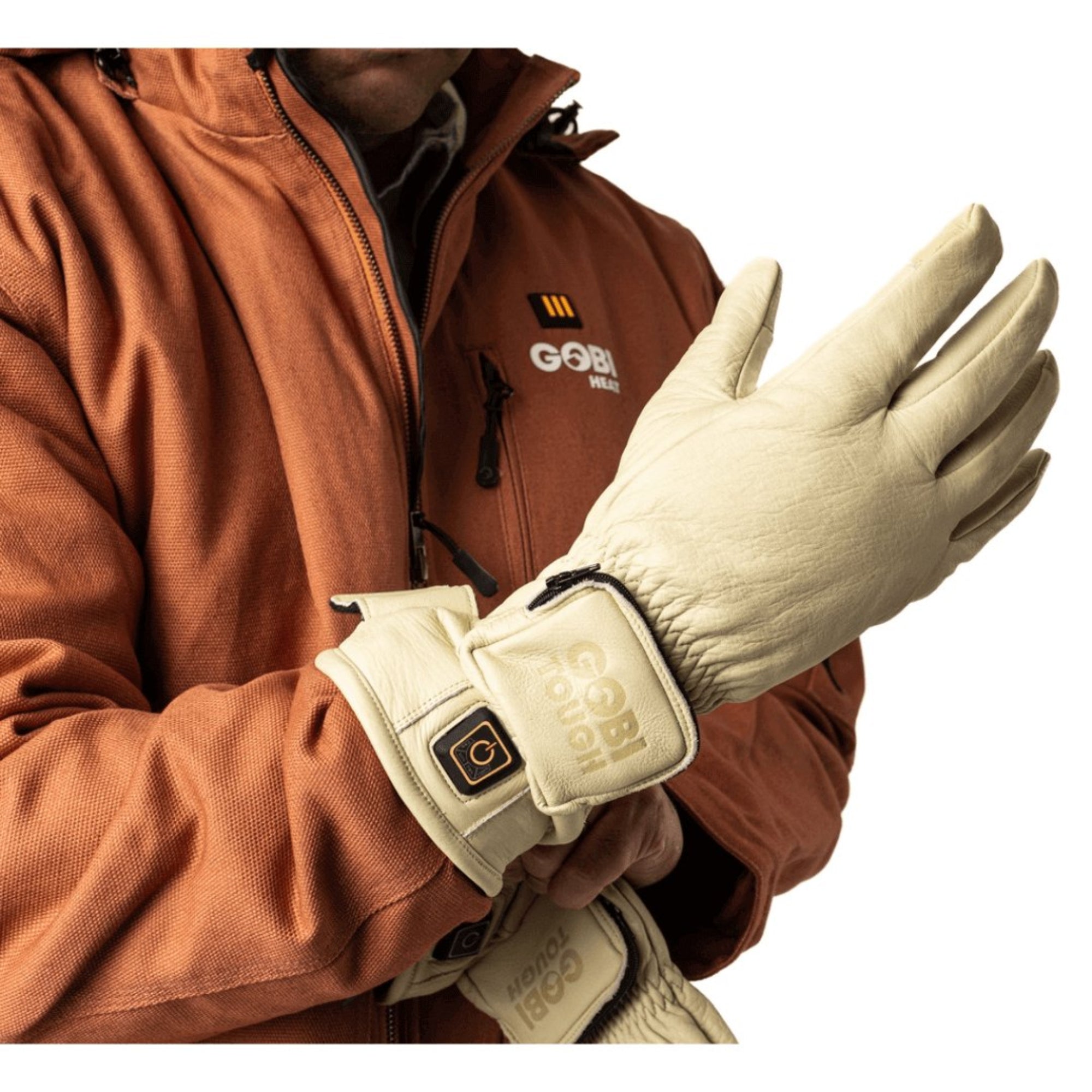 Drift II Heated Leather Gloves (3500mAh USB-C batt) - Energize Trek