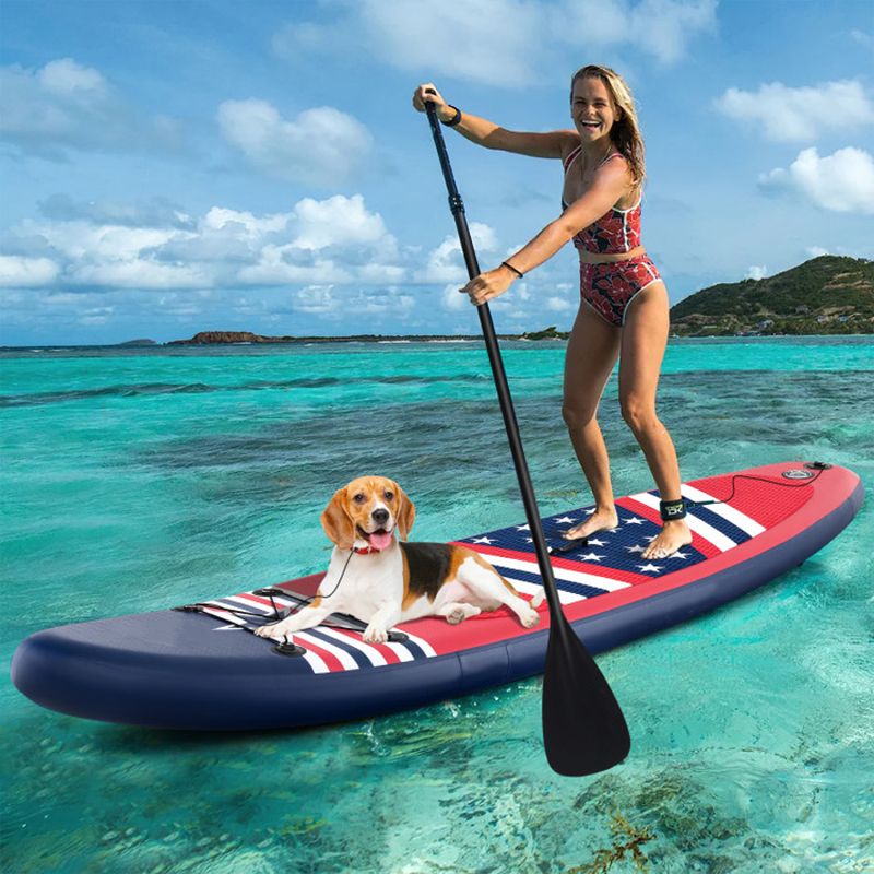 Inflatable Paddle Board with Removable Fin and Backpack - Energize Trek
