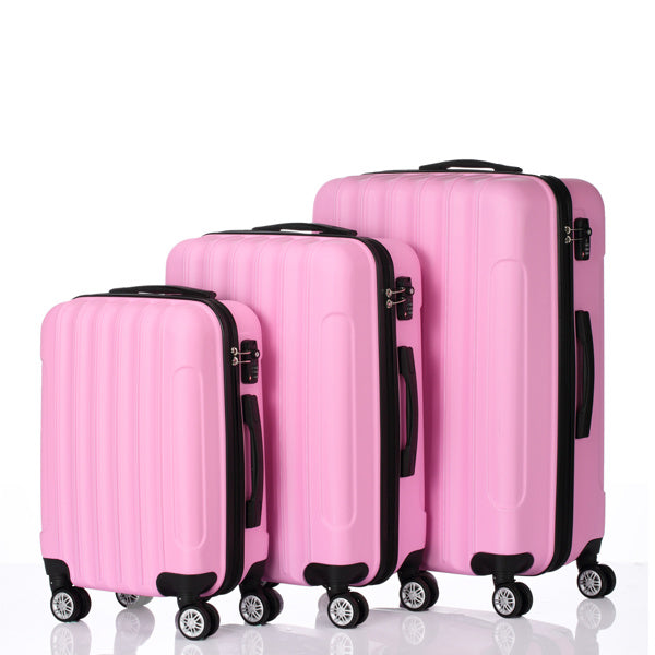 3-in-1 Multifunctional Large Capacity Traveling Storage Suitcase Pink - Energize Trek