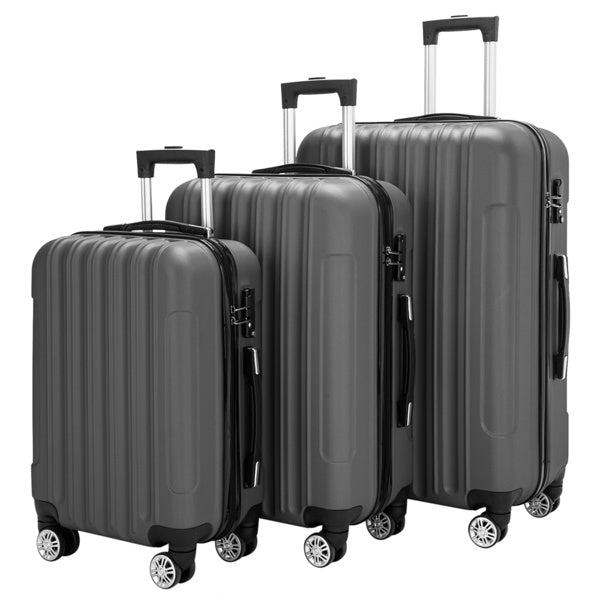 3-in-1 Multifunctional Large Capacity Traveling Storage Suitcase Luggage Set Dark Gray - Energize Trek