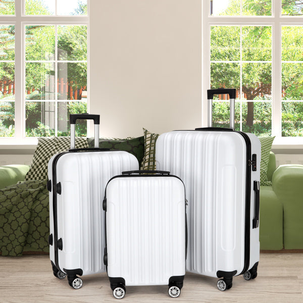 3-in-1 Multifunctional Large Capacity Traveling Storage Suitcase White - Energize Trek
