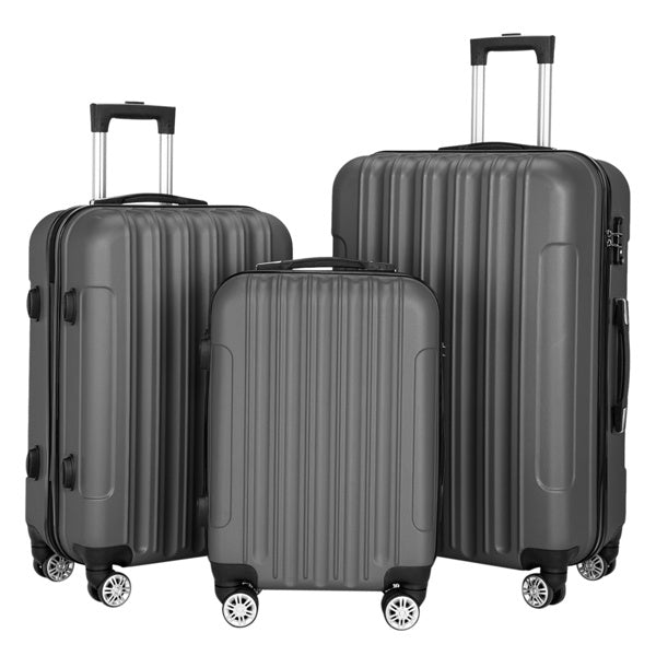 3-in-1 Multifunctional Large Capacity Traveling Storage Suitcase Luggage Set Dark Gray - Energize Trek