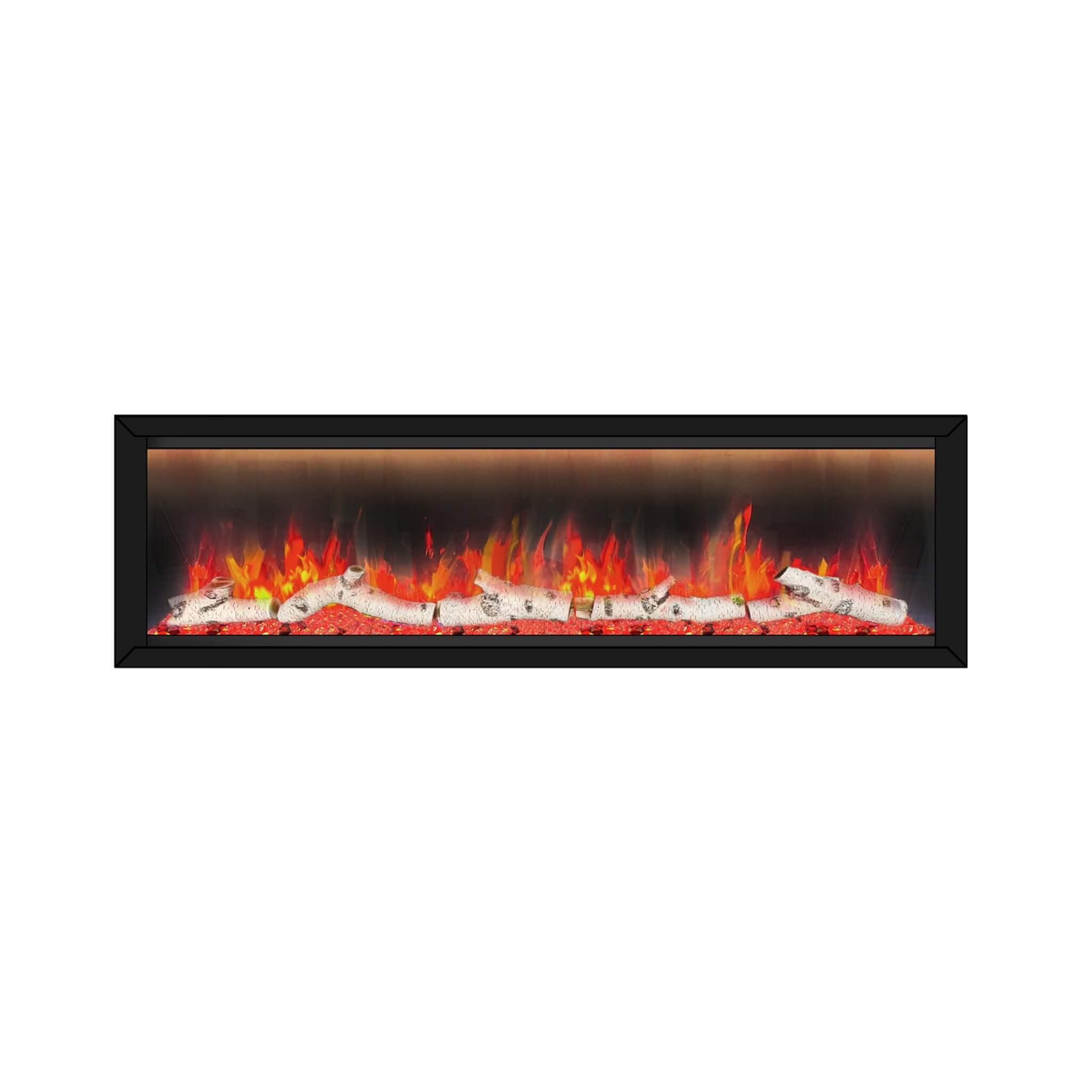 Dynasty Allegro 68" Smart Linear Electric Fireplace With Remote Control [DY-BFM68] (SAK87415) - Energize Trek