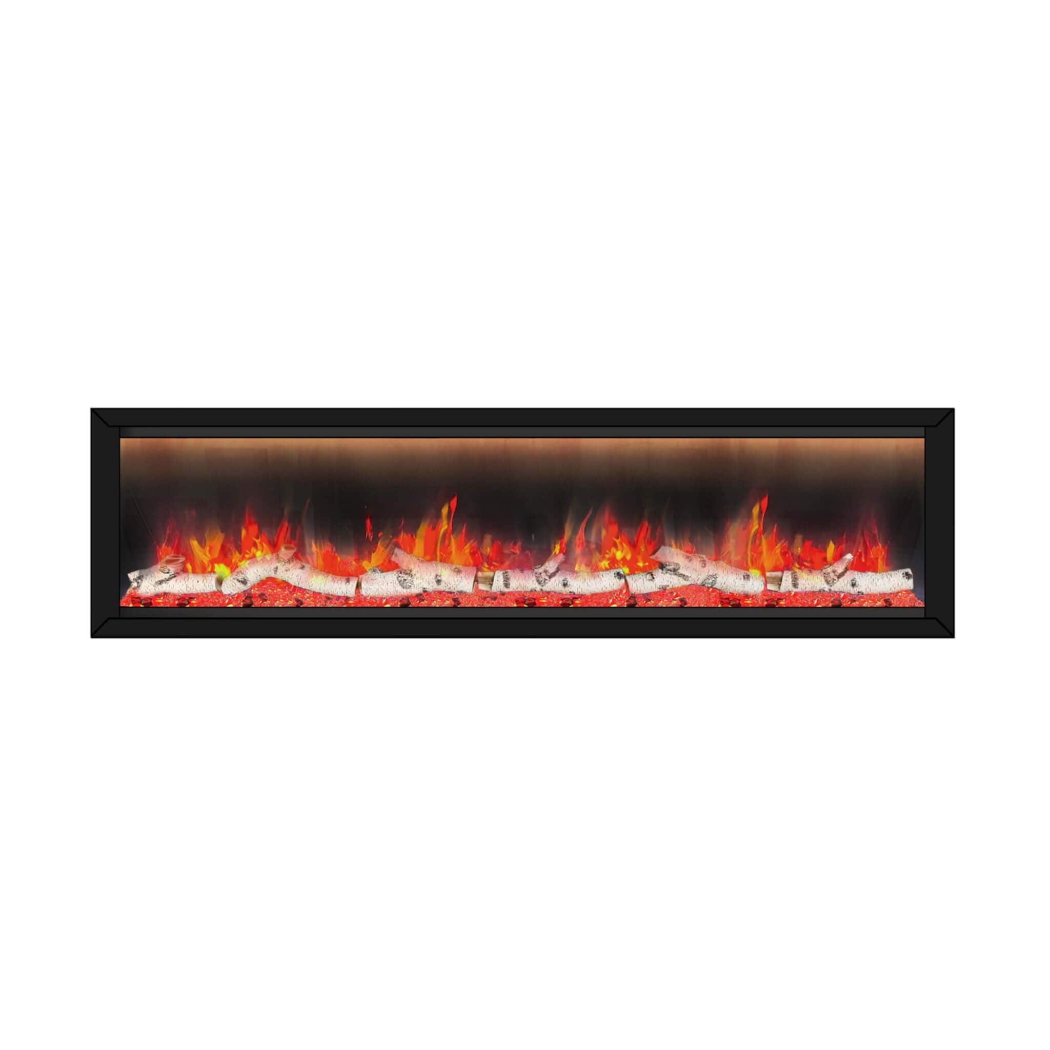 Dynasty Allegro 76" Black Smart Linear Electric Fireplace [DY-BFM76] (SAK56392) - Energize Trek