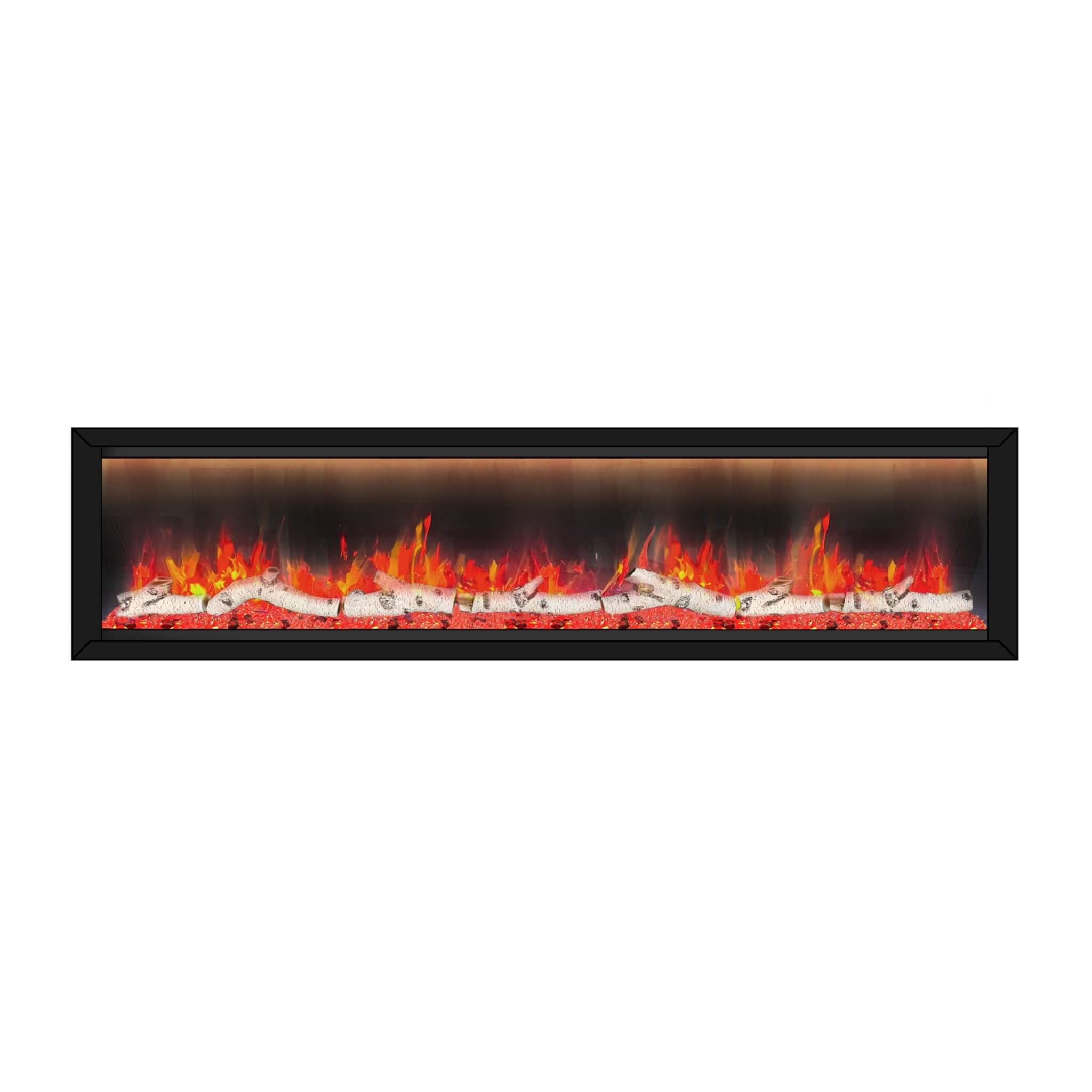 Dynasty Allegro 82" Flush Mount Smart Linear Electric Fireplace [DY-BFM82] (SAK29014) - Energize Trek