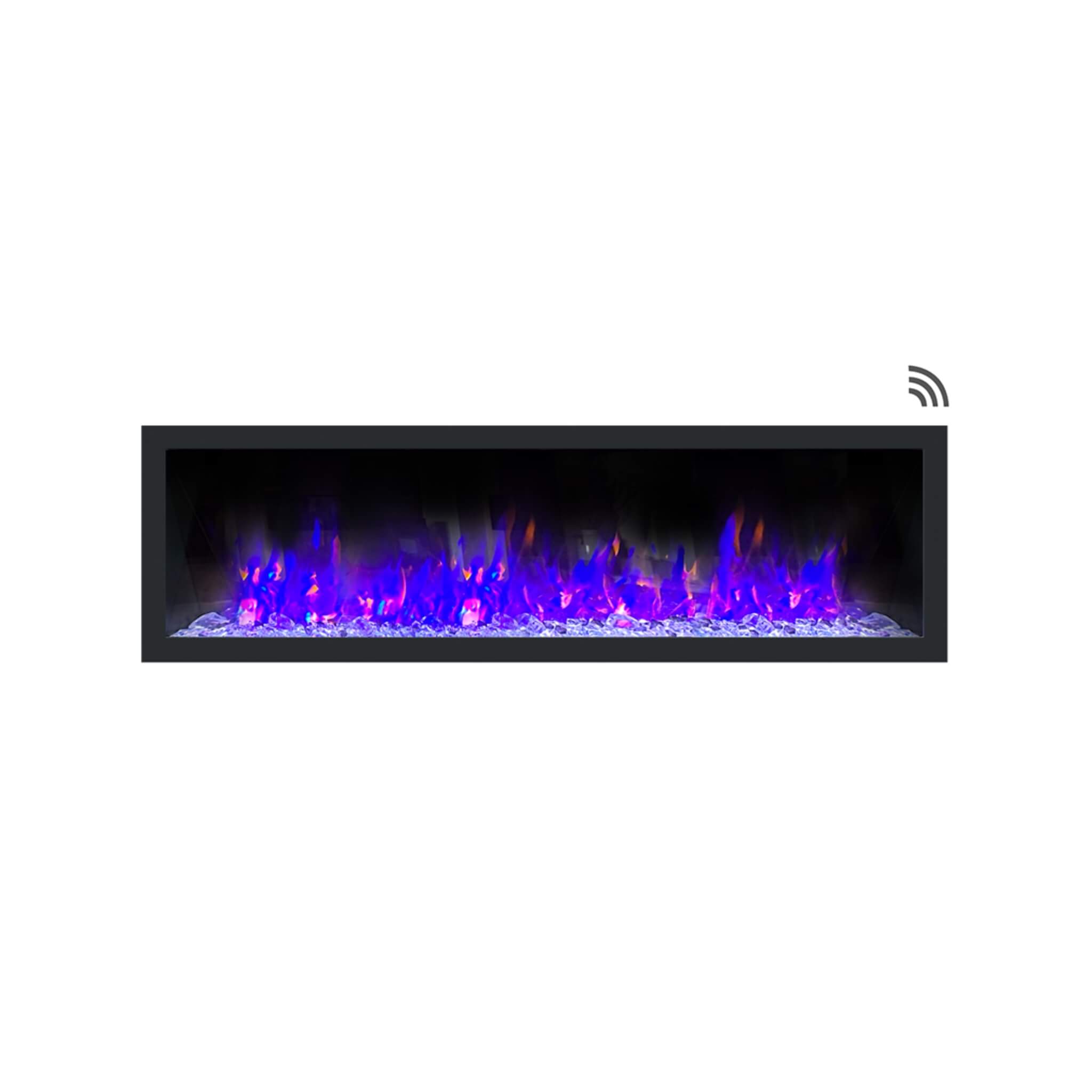 Dynasty Cascade 64" Smart Linear Electric Fireplace With Front Facing Heater [DY-BTX64] (SAK15932) - Energize Trek