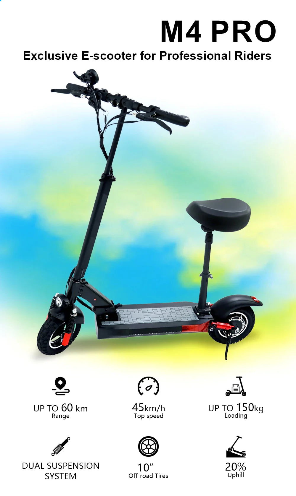 eBike Boys 48V Foldable Electric Scooter - 800W Max Speed 45km/h - Energize Trek