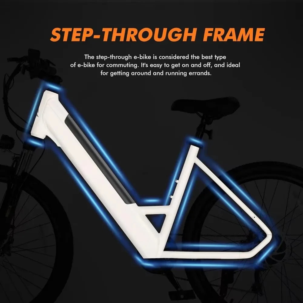 eBike Boys 750W Electric Bike - Step-Through Frame, 36V Battery - Energize Trek