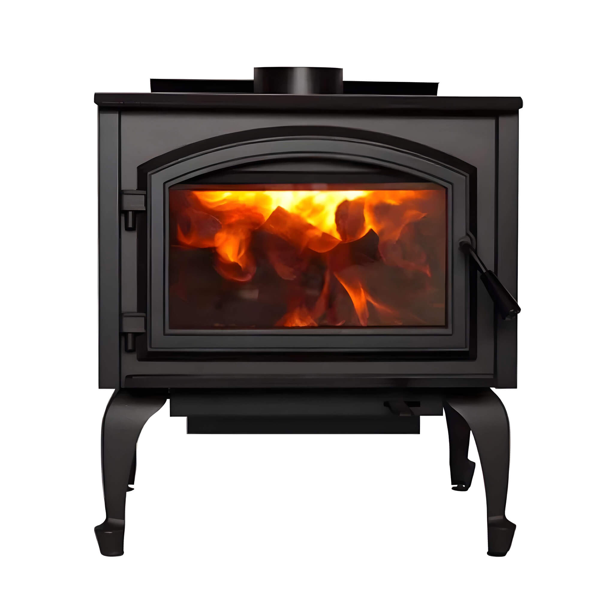 Empire Stove Gateway 2300 26" Freestanding Metallic Black Wood Burning Fireplace [WB23FS] (SAK40618) - Energize Trek
