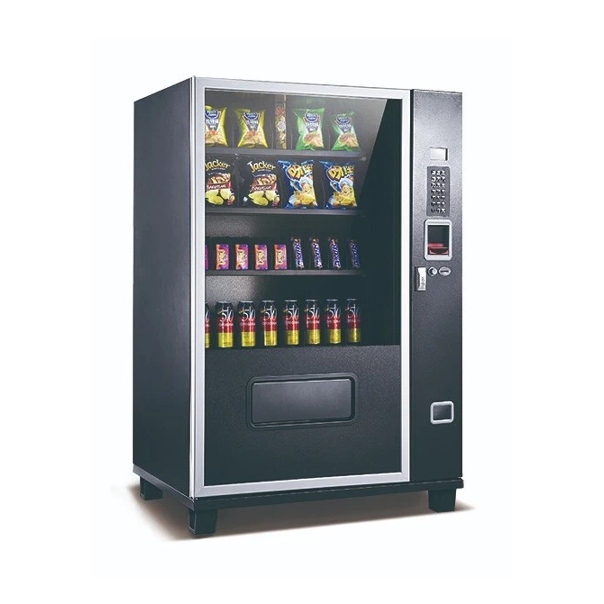 Epx 5FT Snacks And Drinks Combo Vending Machine With Dual Zone Refrigeration And Bill Acceptor [G432] (SAK76984) - Energize Trek
