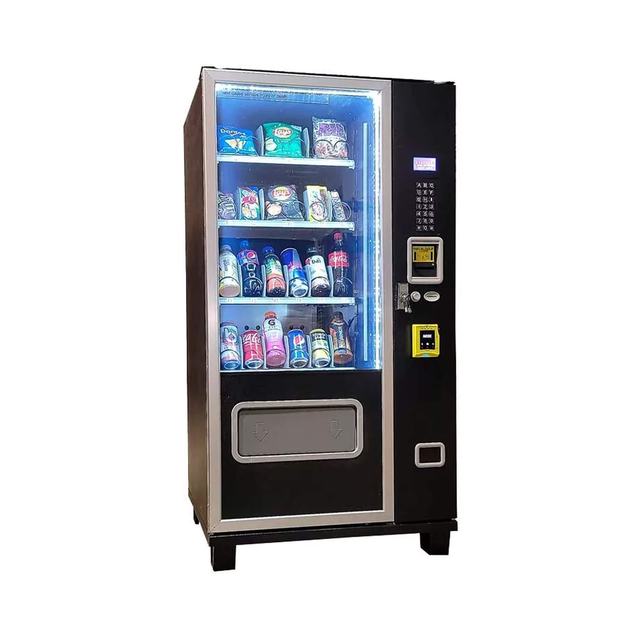 Epx 5FT Snacks And Drinks Combo Vending Machine With Refrigeration And Bill Acceptor [G424] (SAK51689) - Energize Trek