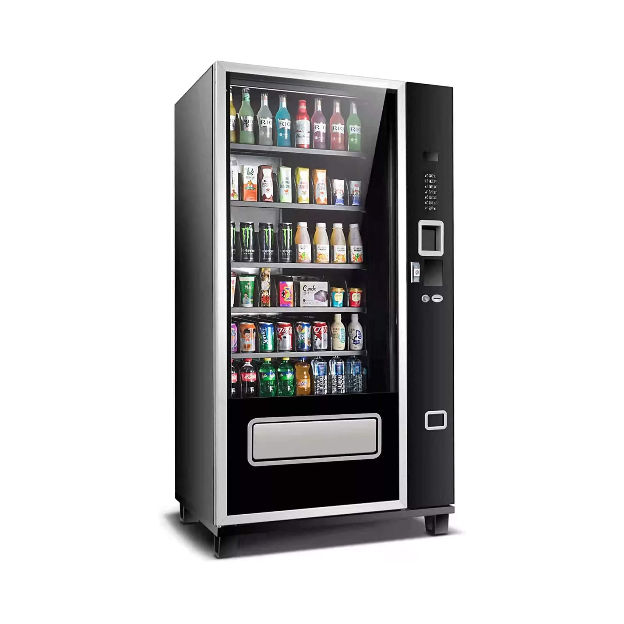 Epx Large 6FT Snacks And Drinks Combo Vending Machine With Dual Zone Refrigeration And Bill Acceptor [EP-G654] (SAK47539) - Energize Trek