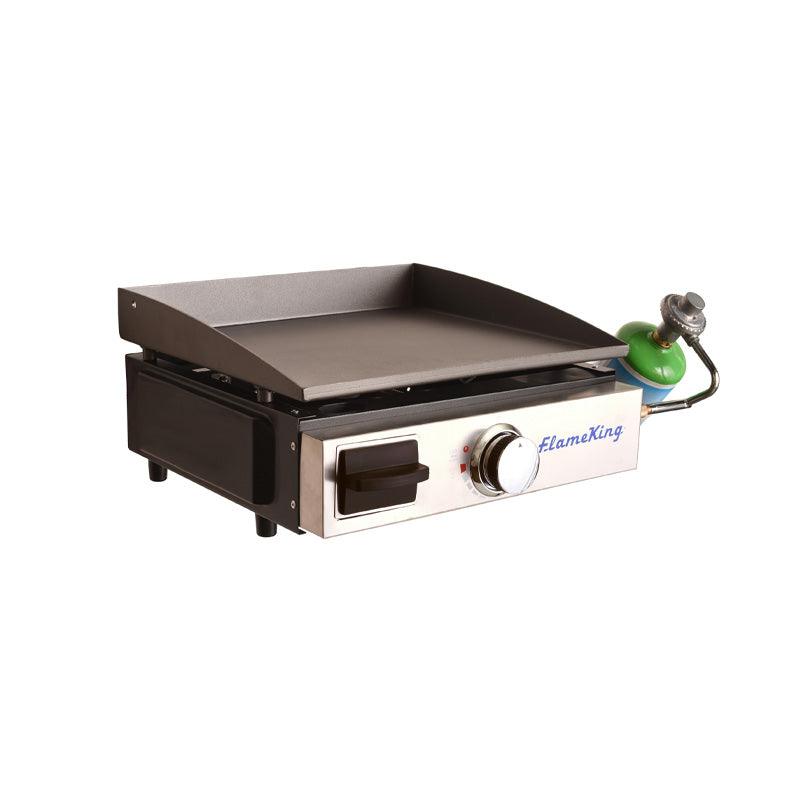 Flame King Flat Top Portable Propane Cast Iron Grill Griddle - Energize Trek