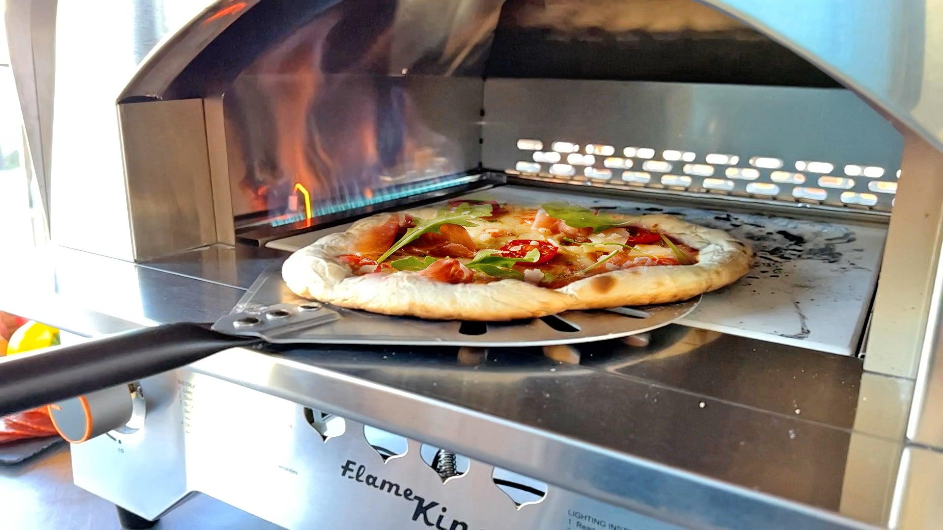Flame King Outdoor Portable Stainless Steel Propane Pizza Oven Gas With Stone - Energize Trek