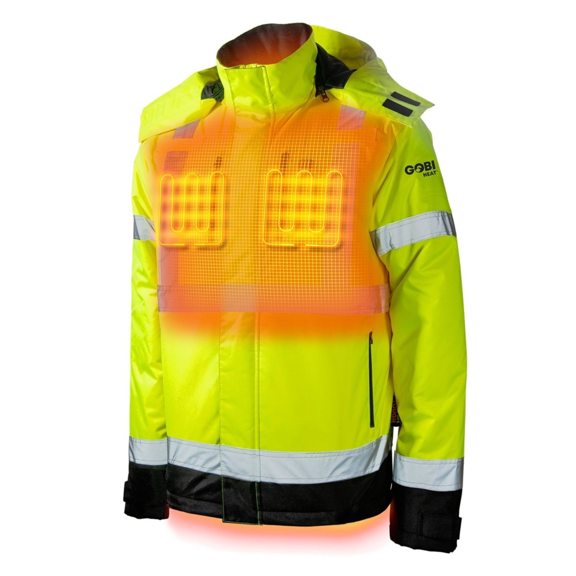Flash Heated High-Vis Jacket - Energize Trek
