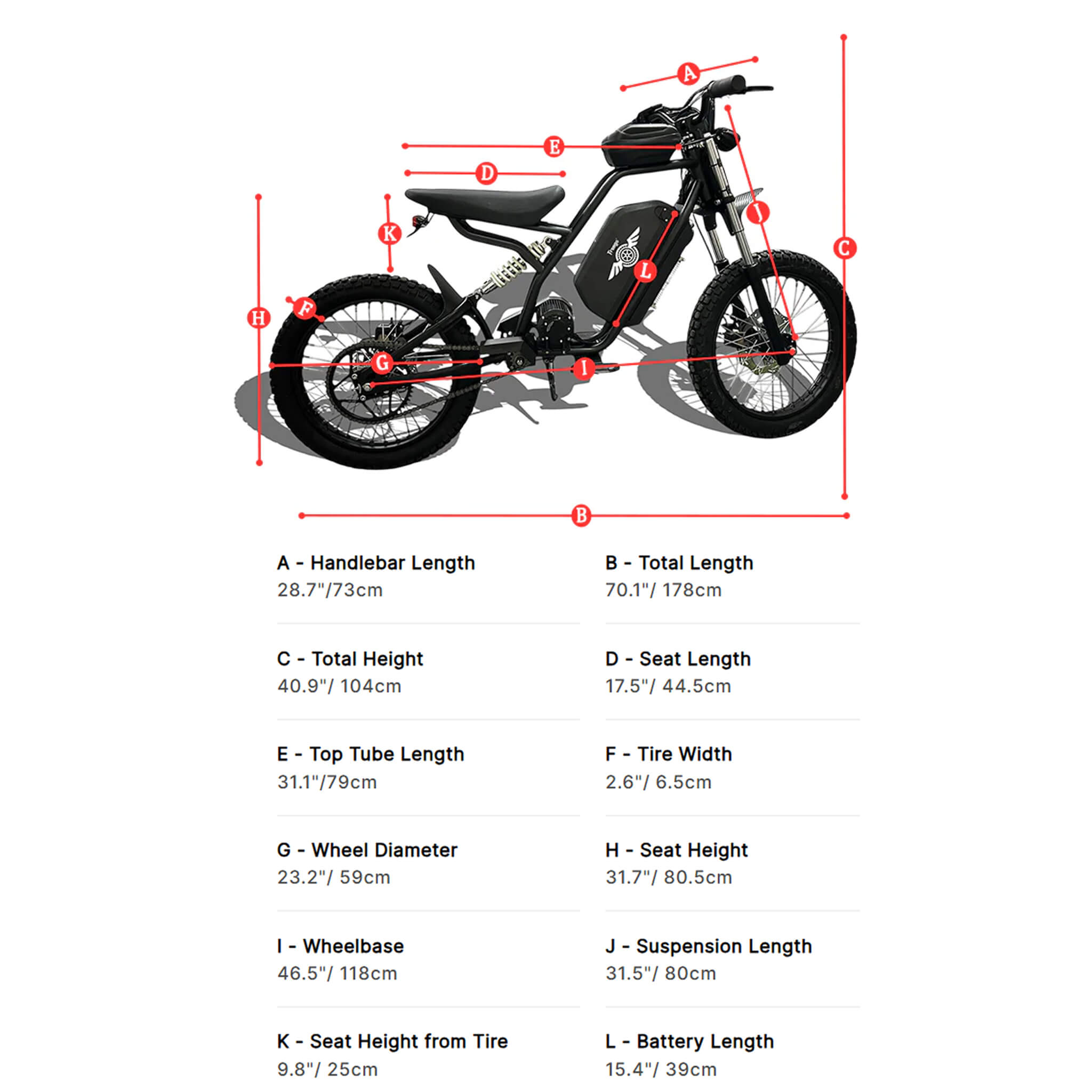 Freego Nova 3 Mid-Drive All-Terrain Electric Motorcycle, 3000W  (SAK19582) - Energize Trek