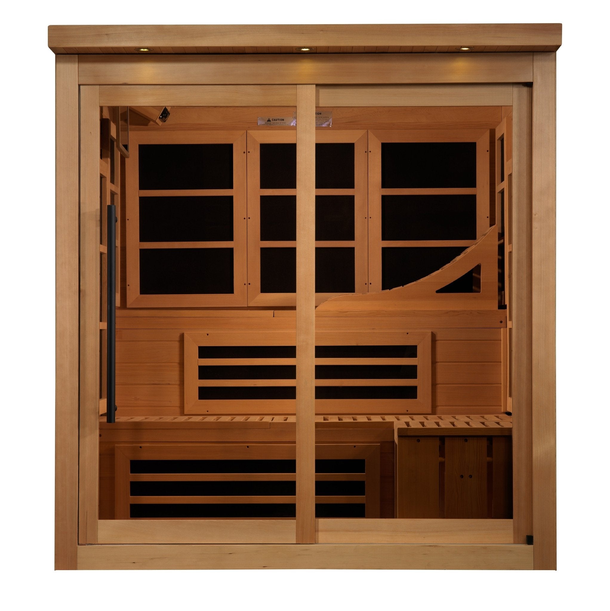 Golden Designs Monaco Limited Edition GDI-6996-02 Near Zero EMF 6-Person FAR Infrared Sauna - Energize Trek