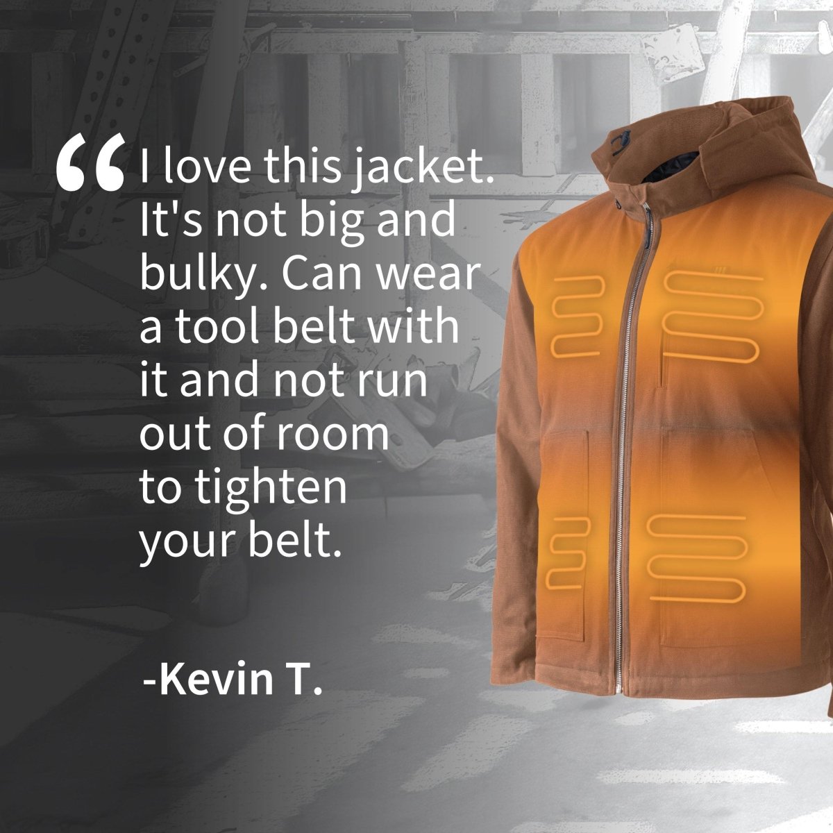 Grit Mens Heated Workwear Jacket - Energize Trek