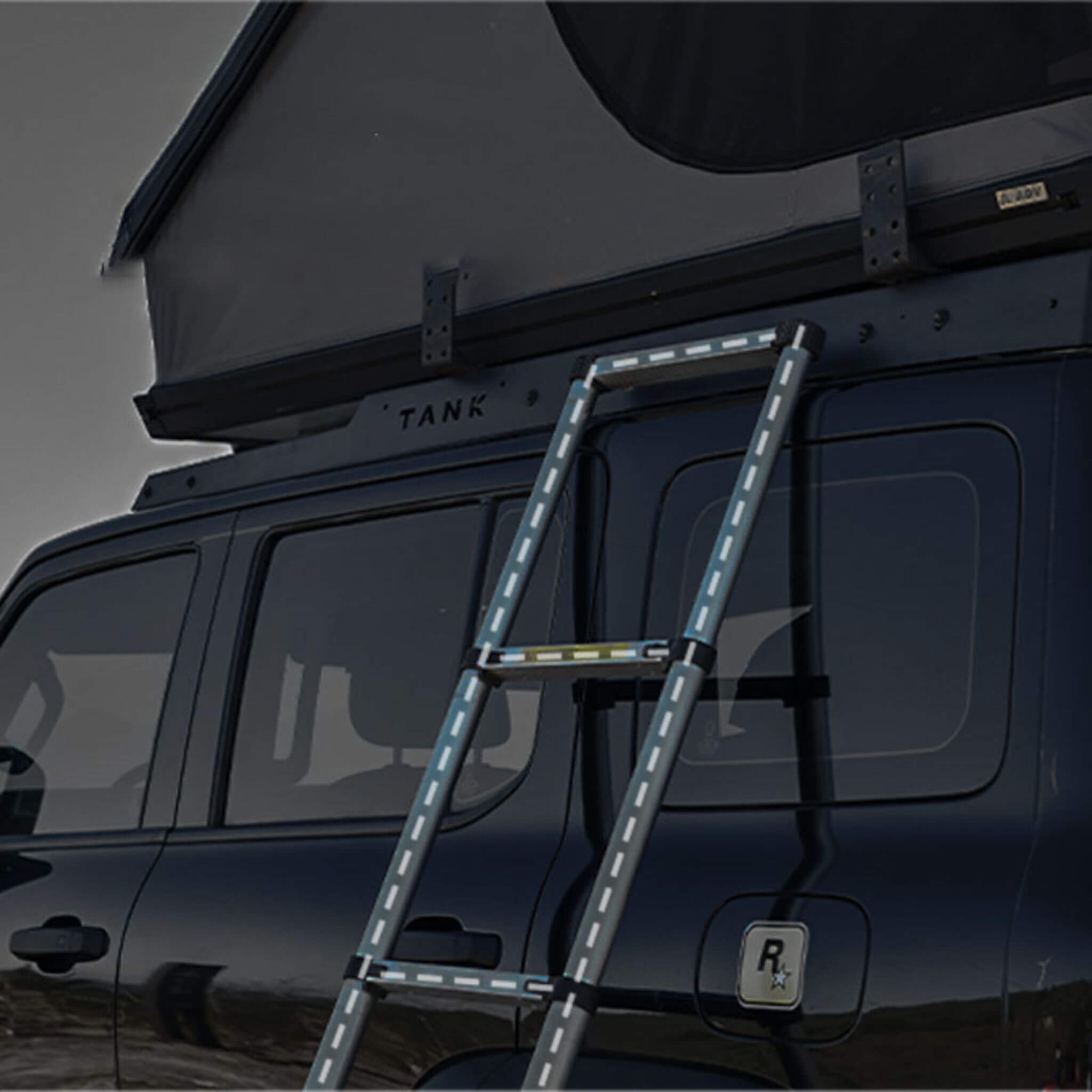 Heavy Duty 2-3 Person Hardshell Rooftop Tent With Ladder (SAK93120) - Energize Trek