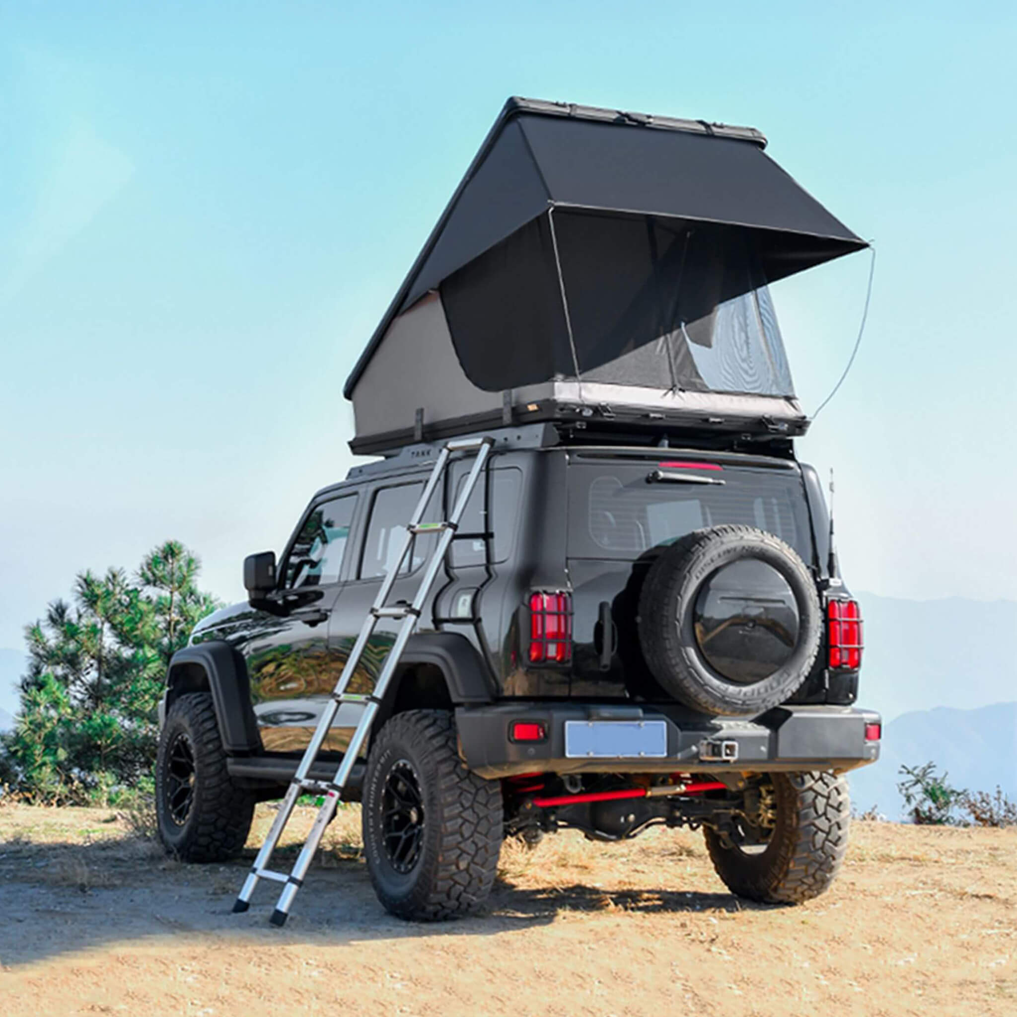 Heavy Duty 2-3 Person Hardshell Rooftop Tent With Ladder (SAK93120) - Energize Trek