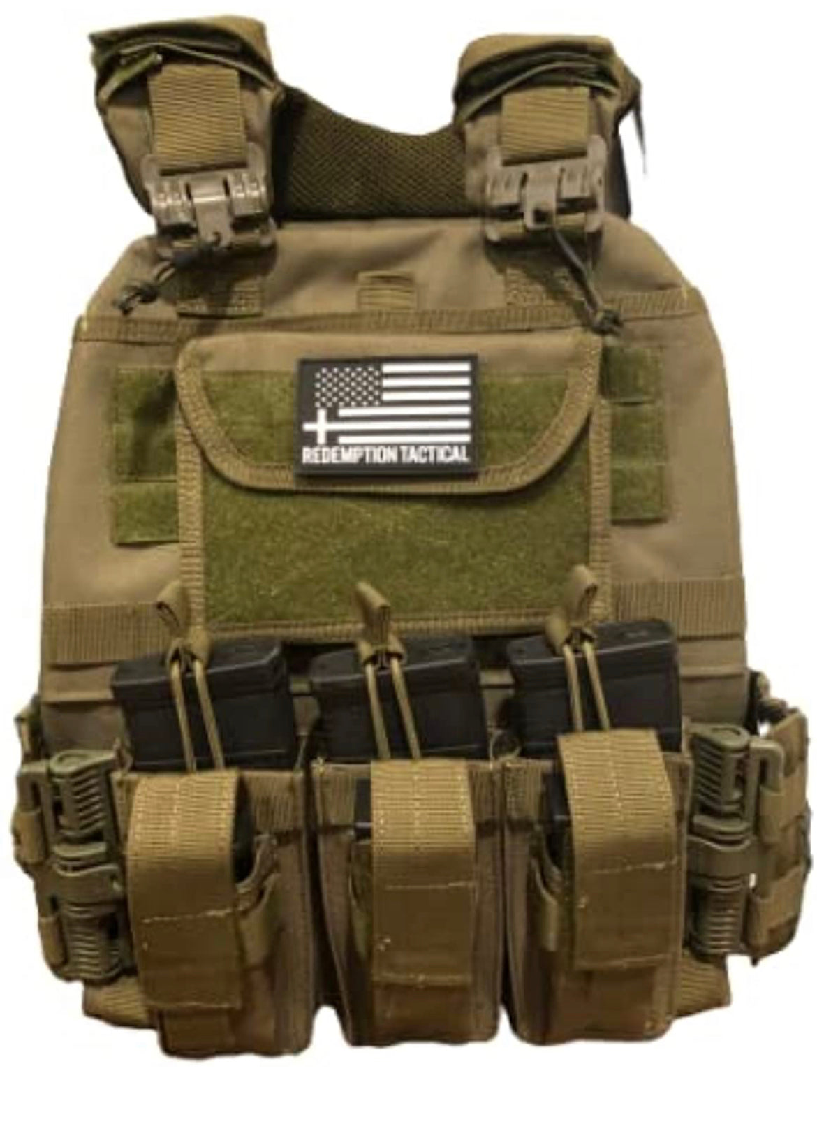 "BLACK RAMBO" LEVEL IV ARMORED VEST COMBO  (LIGHTWEIGHT LEVEL IV (2) 10x12 Front/Back Ceramic PE Plates)) - Energize Trek