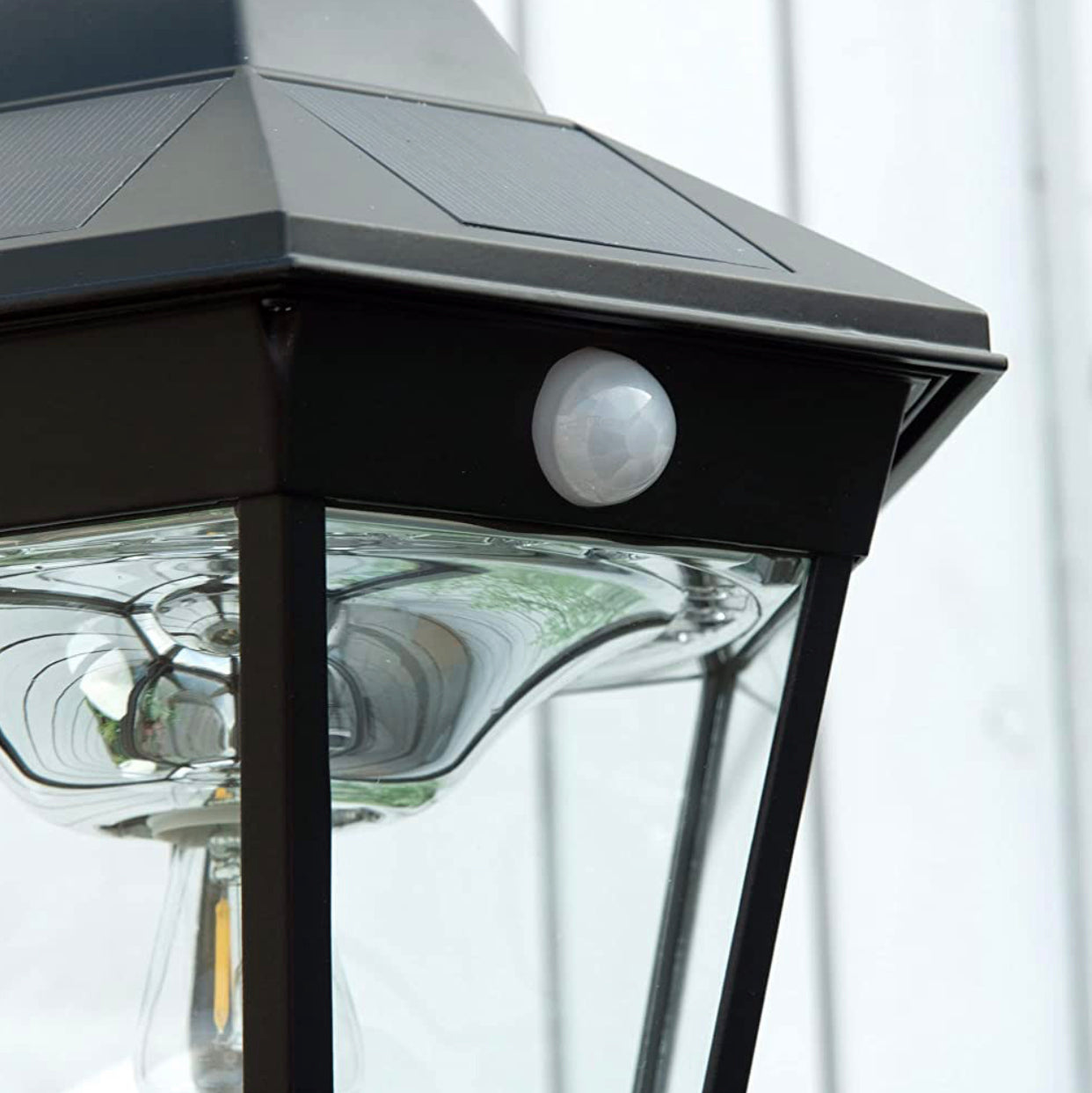 SmartYard 77" Solar Lamp Post Light, Waterproof Aluminum And Glass Outdoor Vintage Post Lamp - Energize Trek