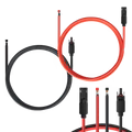 Solar Extension Cable with Extra Free Connectors(xx FT Red+xx FT Black)