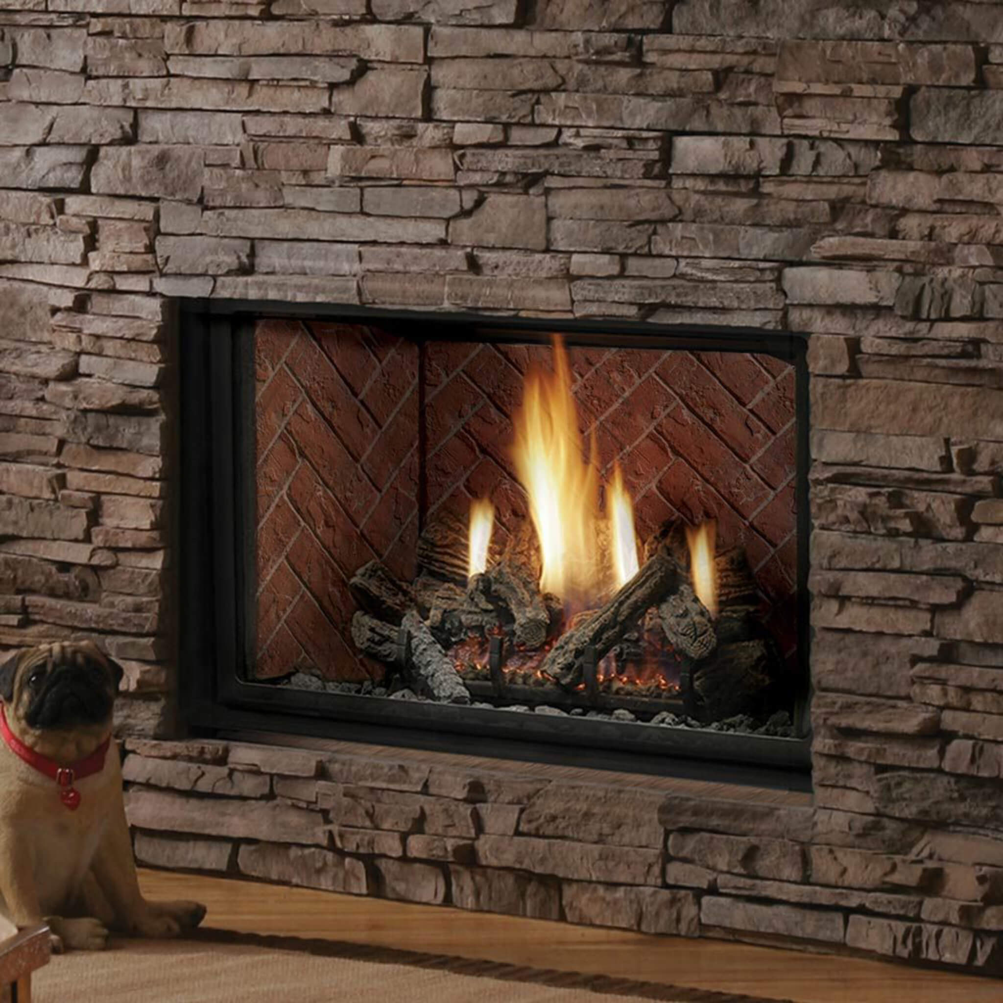 Kingsman 42" Zero Clearance 28K BTU Direct Vent Gas Fireplace (SAK19562) - Energize Trek