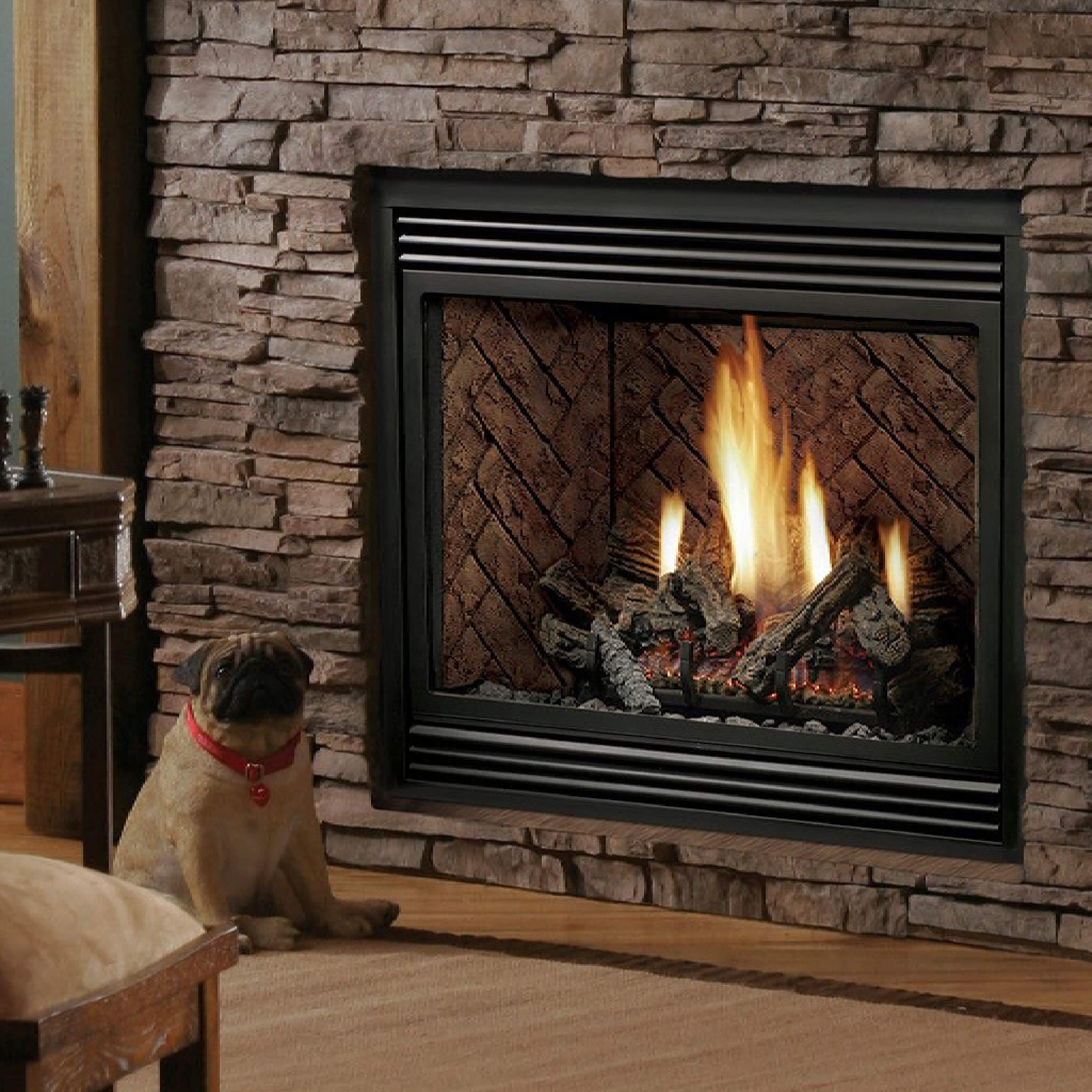 Kingsman Solace II 42" Zero Clearance 24K BTU Direct Vent Gas Fireplace [HBZDV4224] (SAK43572) - Energize Trek