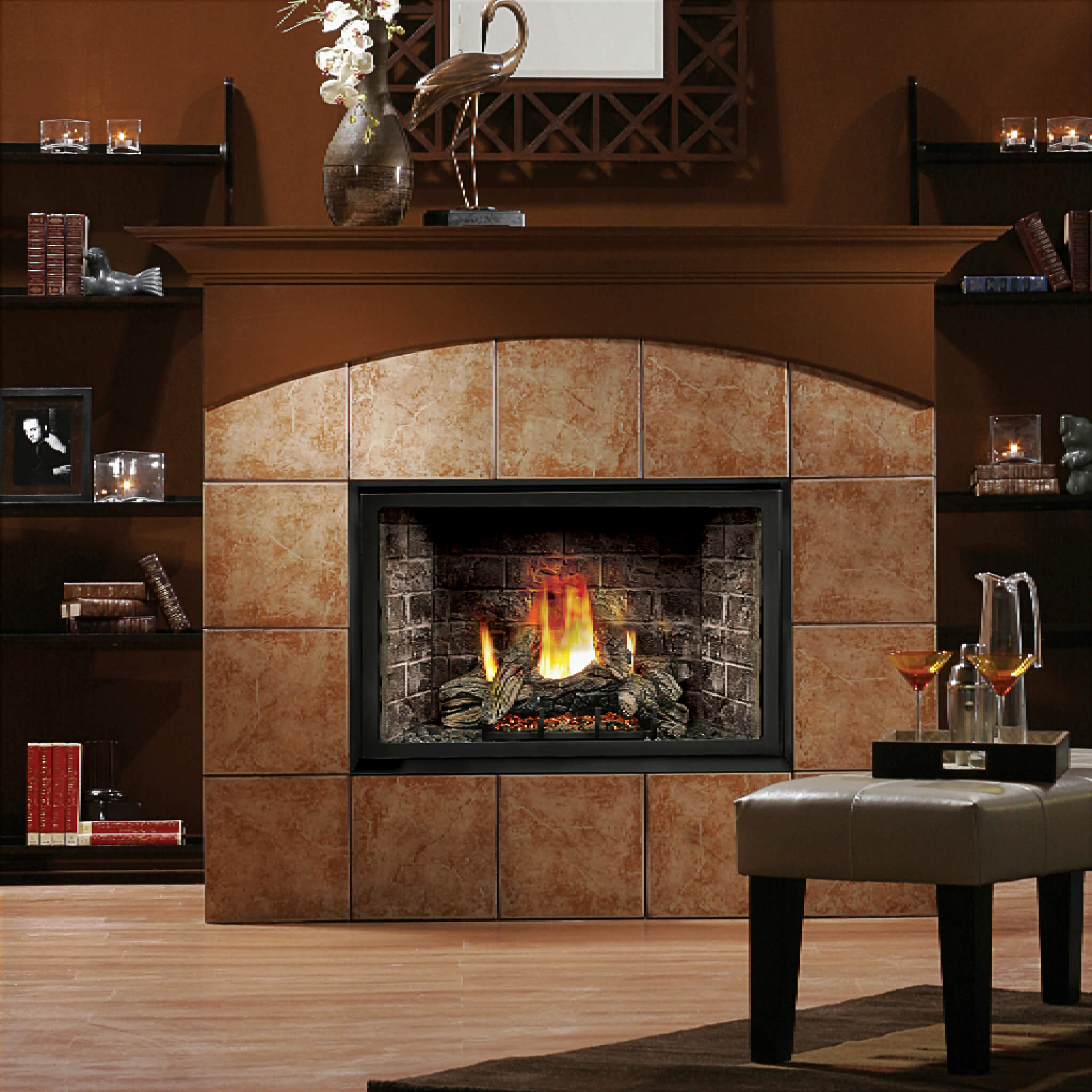 Kingsman Solace II 42" Zero Clearance 24K BTU Direct Vent Gas Fireplace [HBZDV4224] (SAK43572) - Energize Trek
