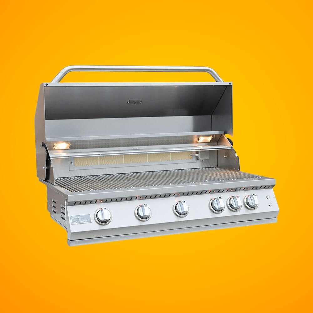 KoKoMo Grills 40" Professional 87K BTU LP NG 5 Burner Built-In Stainless Steel Gas Grill (SAK75364) - Energize Trek