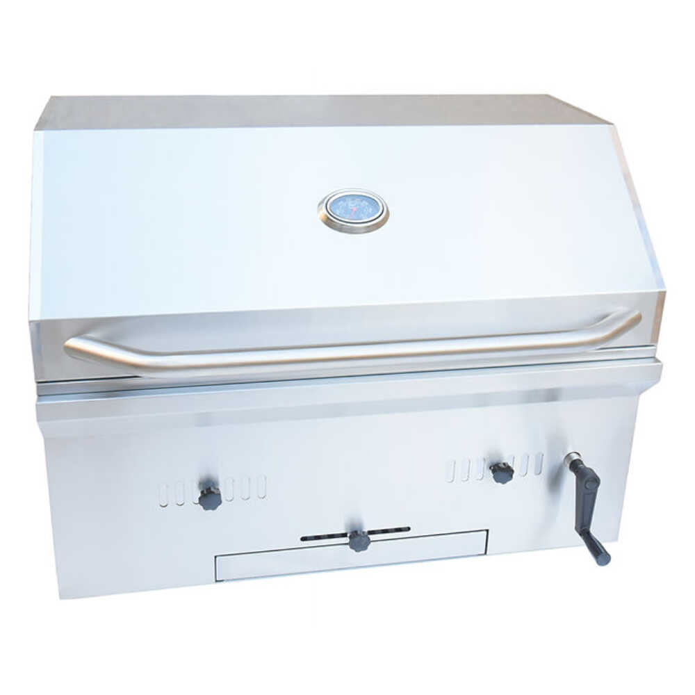 KoKoMo Grills Premium Built-In Charcoal Grill With 304 Stainless Steel And Adjustable Heat Tray, 32" (SAK32504) - Energize Trek