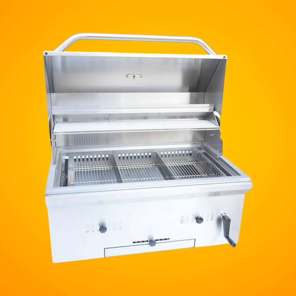 KoKoMo Grills Premium Built-In Charcoal Grill With 304 Stainless Steel And Adjustable Heat Tray, 32" (SAK32504) - Energize Trek