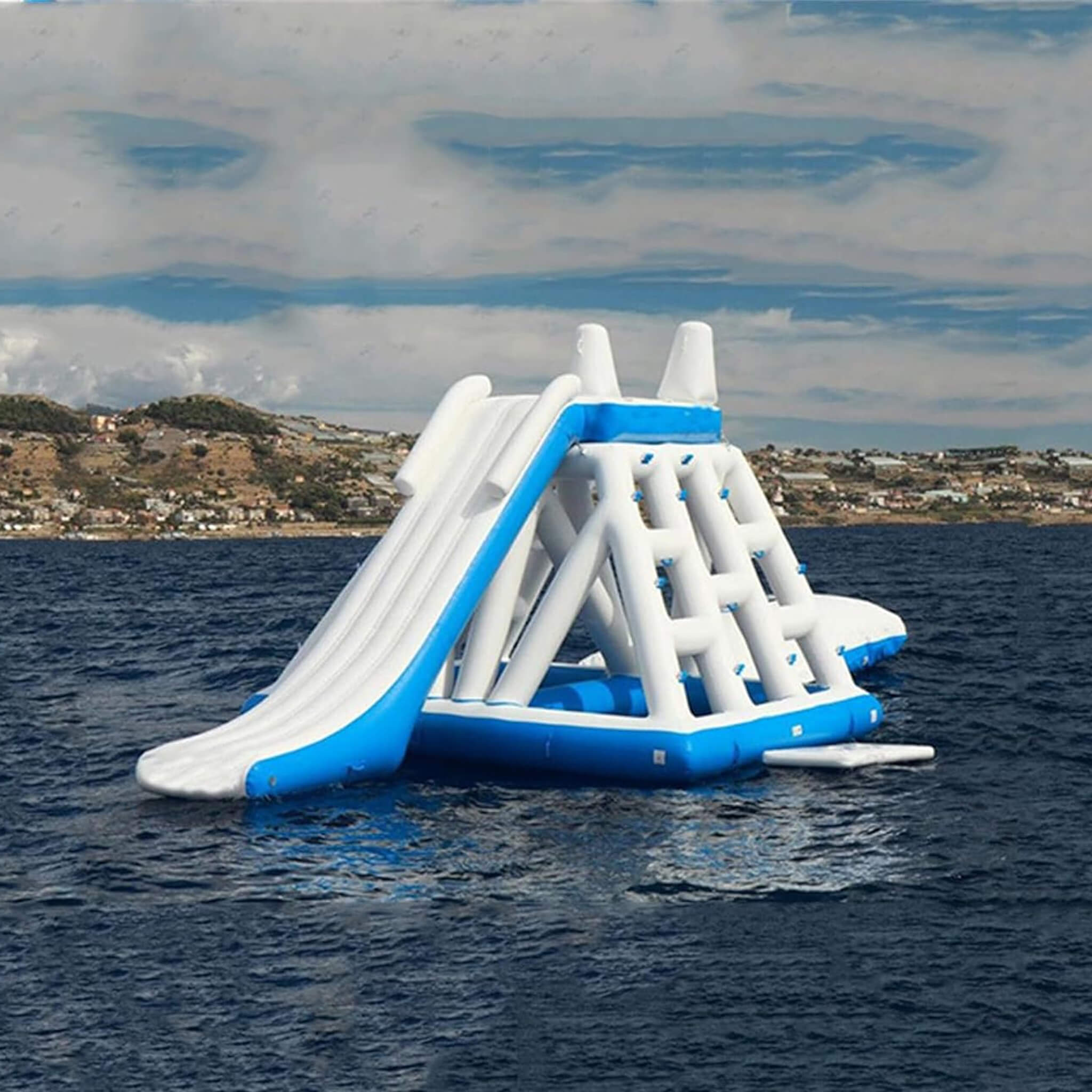 Large Inflatable Climbing Iceberg With Pump For Water Parks And Private Piers (SAK98301) - Energize Trek