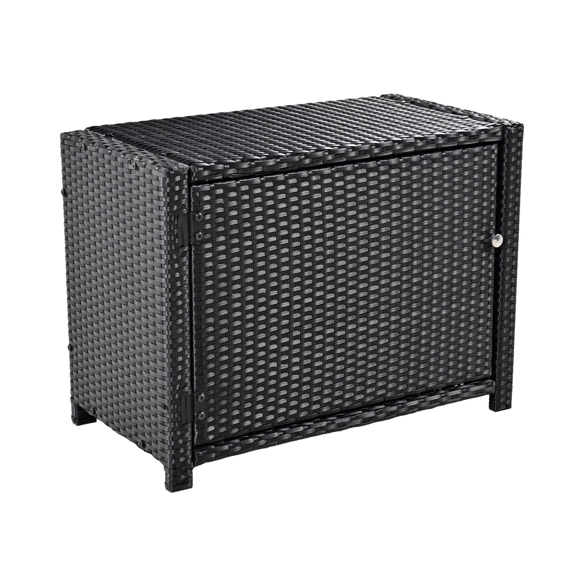 Large Outdoor Quadrilateral Spa Surround Rattan Sectional Sofa Set With Storage Compartments (SAK80217) - Energize Trek