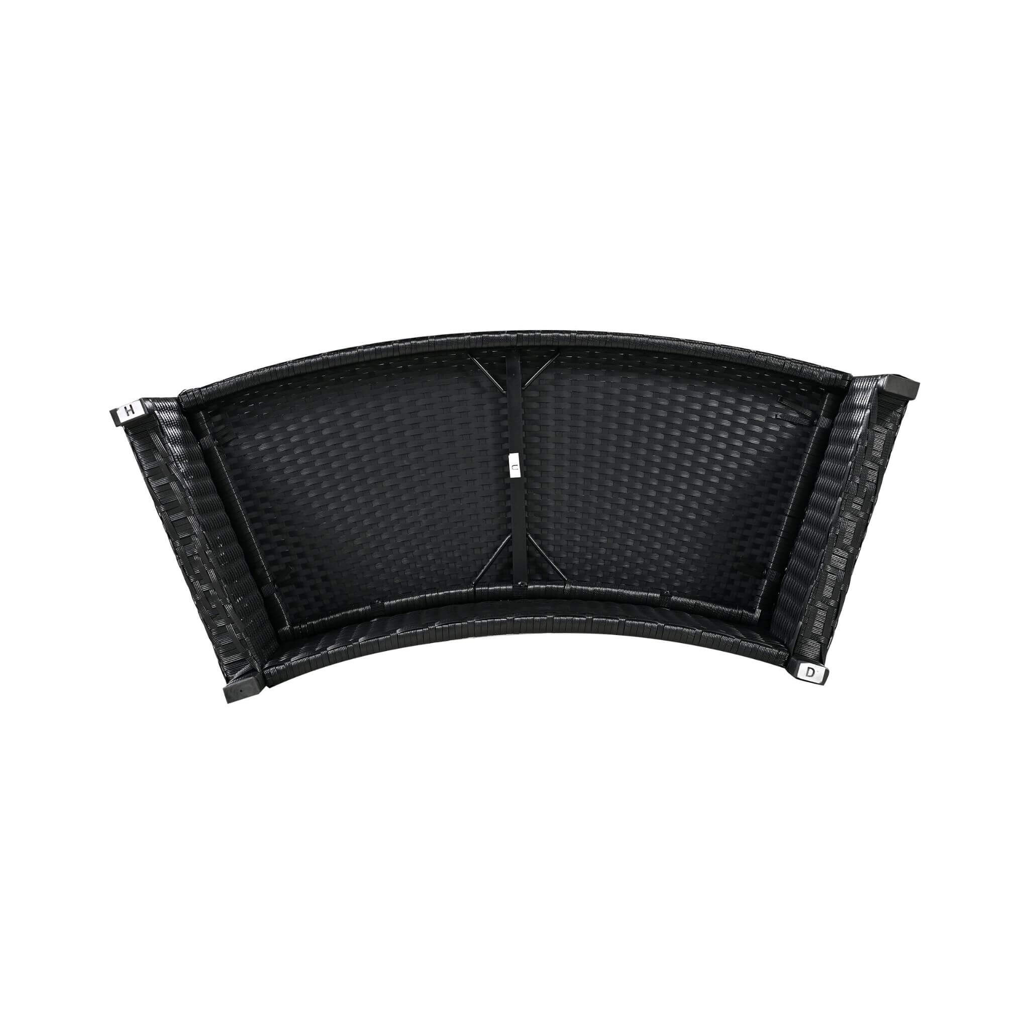 Large Premium Surround Spa Patio Rattan Sofa Set With Storage Compartments And Cushions (SAK75629) - Energize Trek