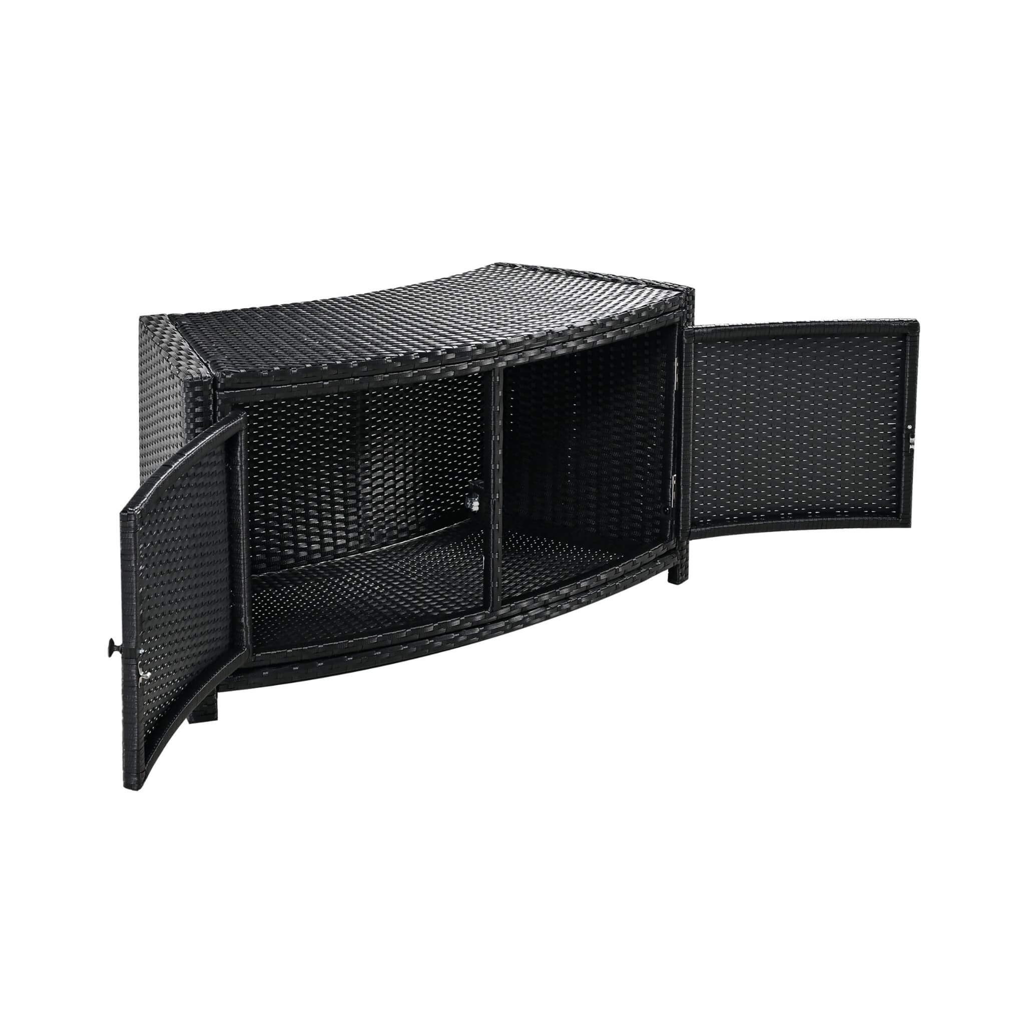Large Premium Surround Spa Patio Rattan Sofa Set With Storage Compartments And Cushions (SAK75629) - Energize Trek