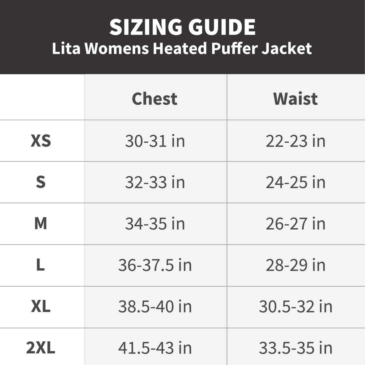 Lita Women's Heated Puffer Jacket - Energize Trek