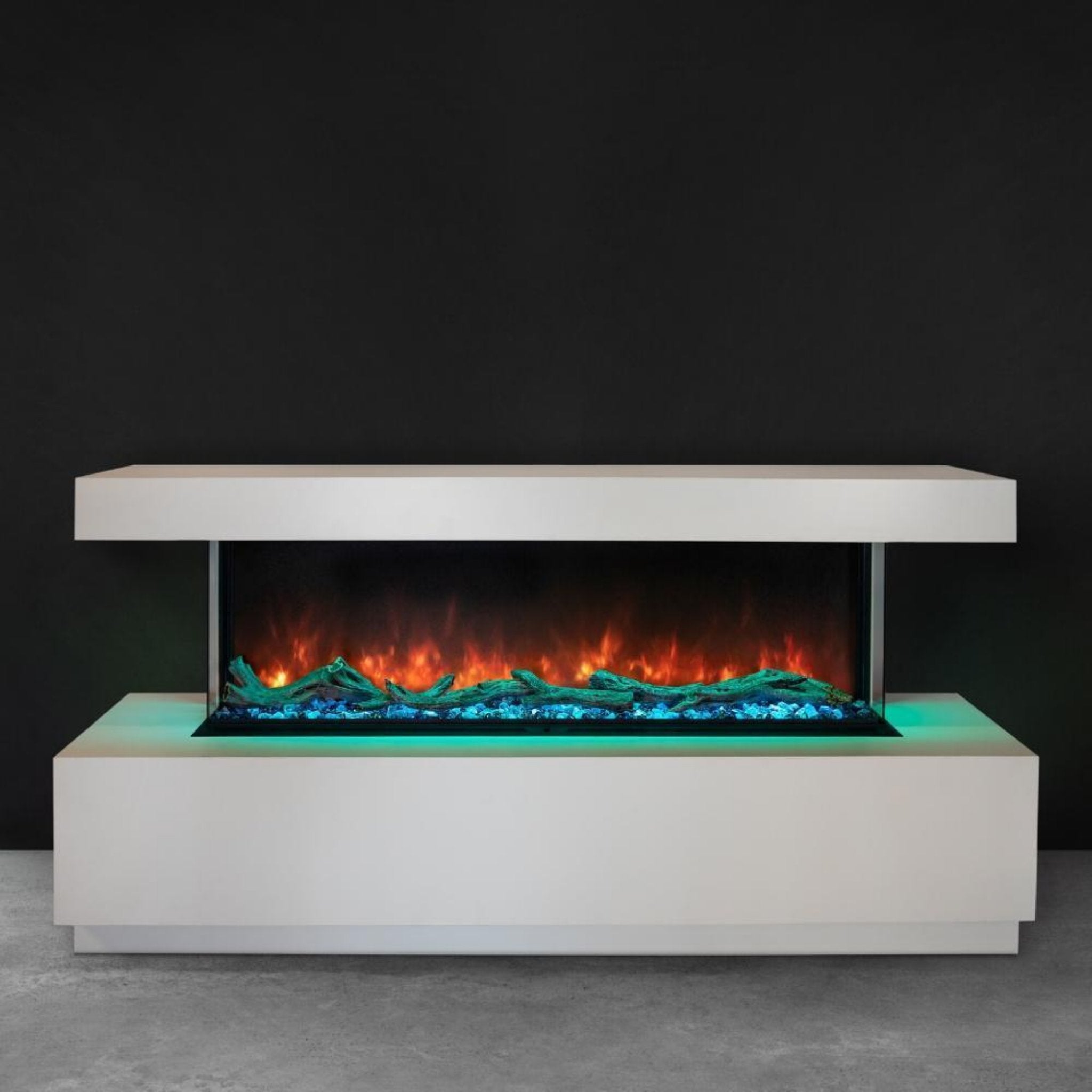 Modern Flames Landscape Pro Multi 56" Linear Multi-Sided Electric Fireplace With Hybrid Flame Technology [LPM-5616V2] (SAK67390) - Energize Trek