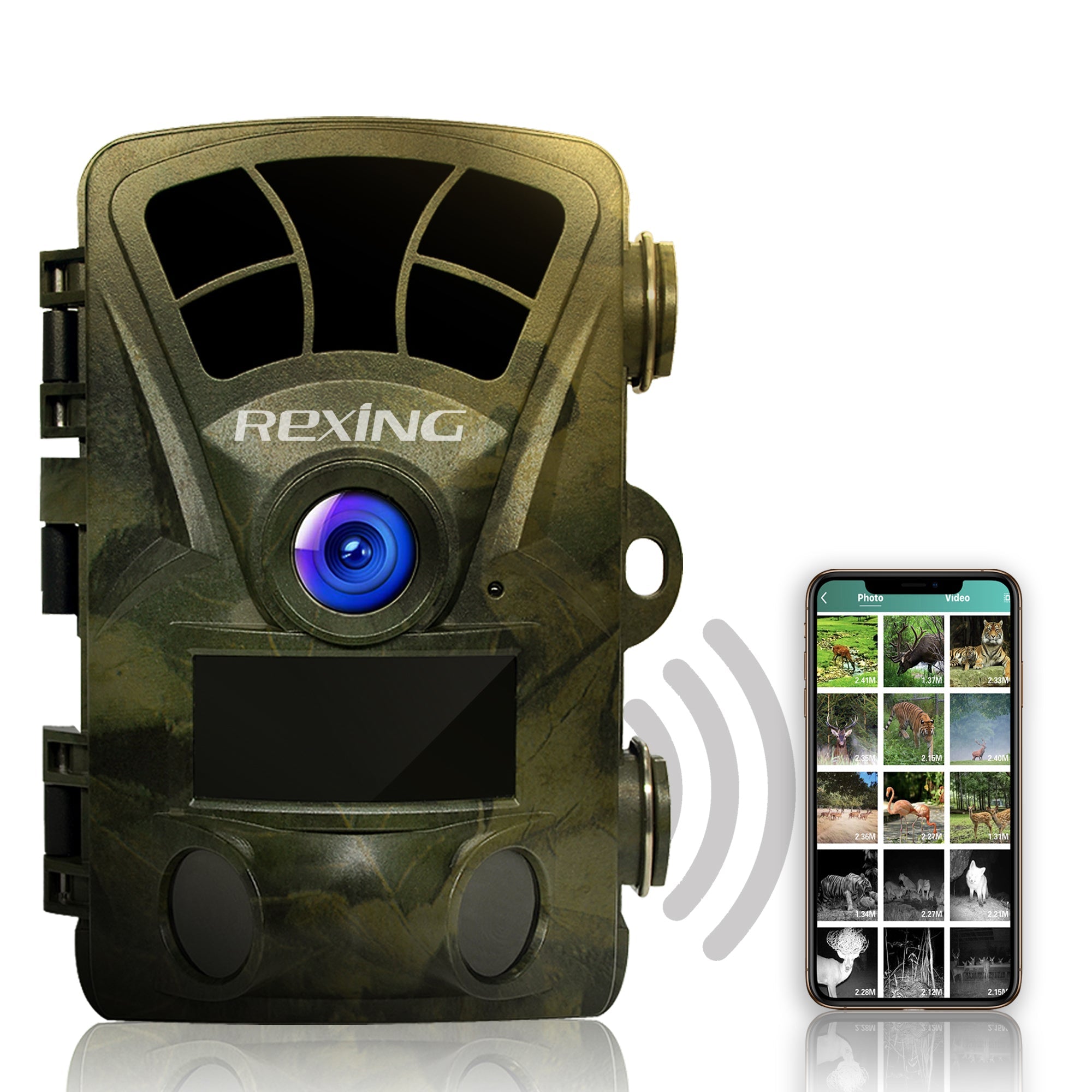 Rexing Woodlens H2 4K Wi-Fi Trail Camera * 2PCS PACK - Energize Trek