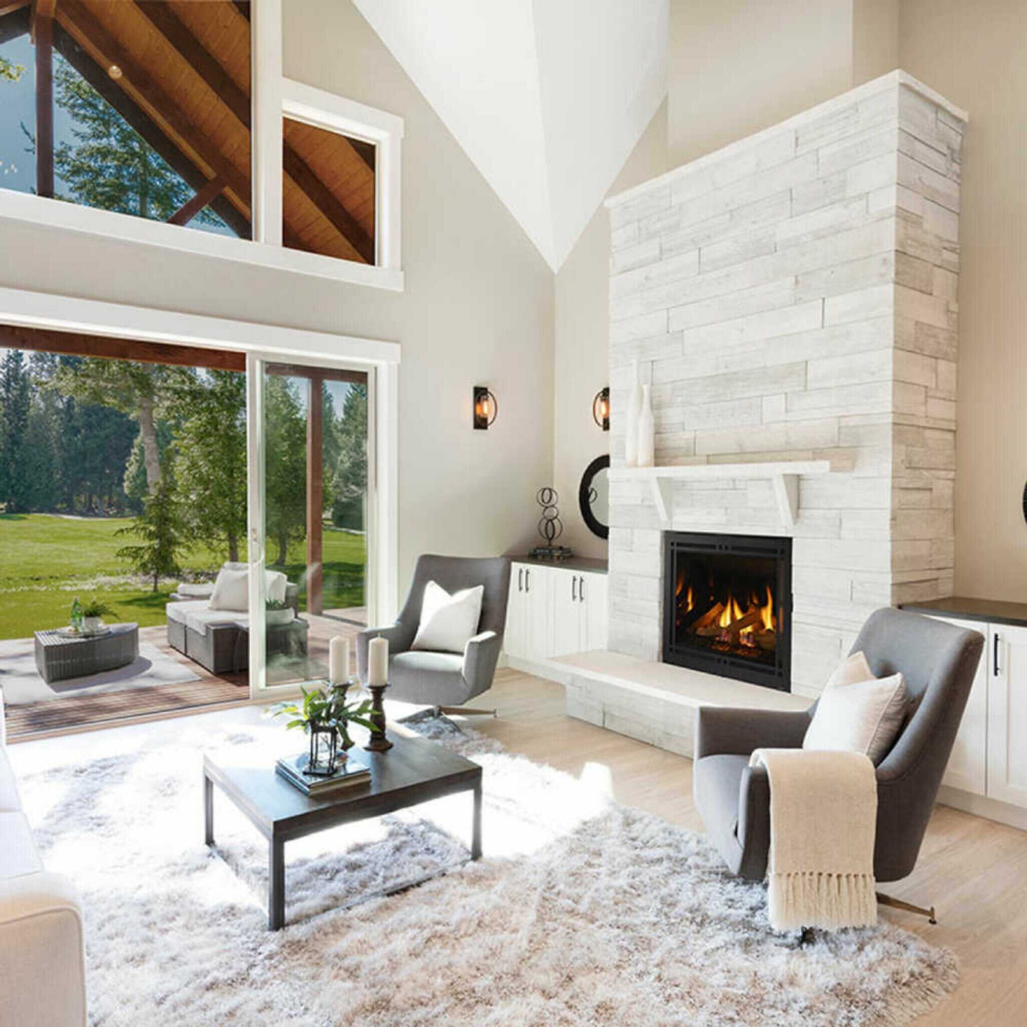 Majestic Quartz 36" Platinum Direct Vent Fireplace [QUARTZPLA36IN/IL] (SAK03613) - Energize Trek