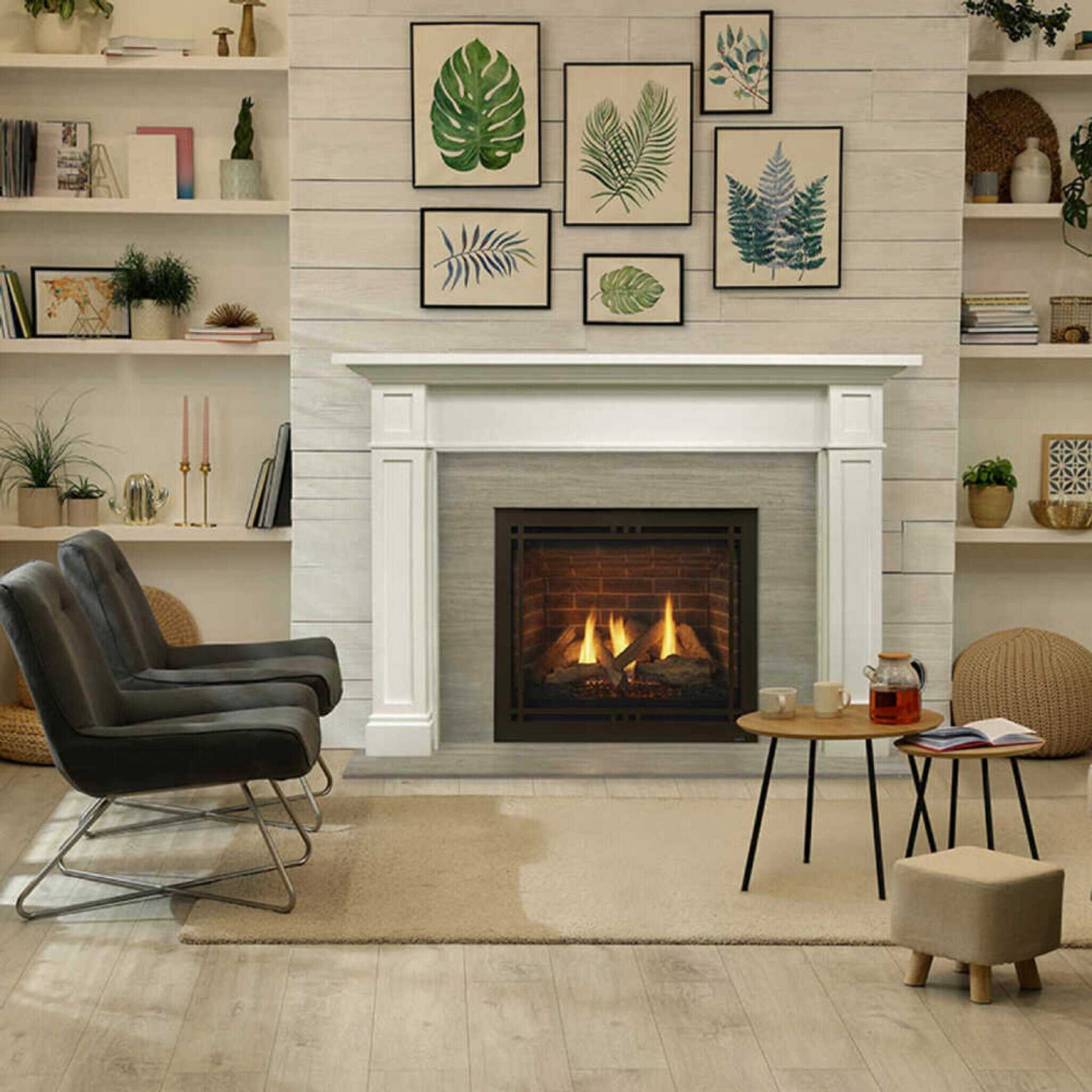 Majestic Quartz 36" Platinum Direct Vent Fireplace [QUARTZPLA36IN/IL] (SAK03613) - Energize Trek