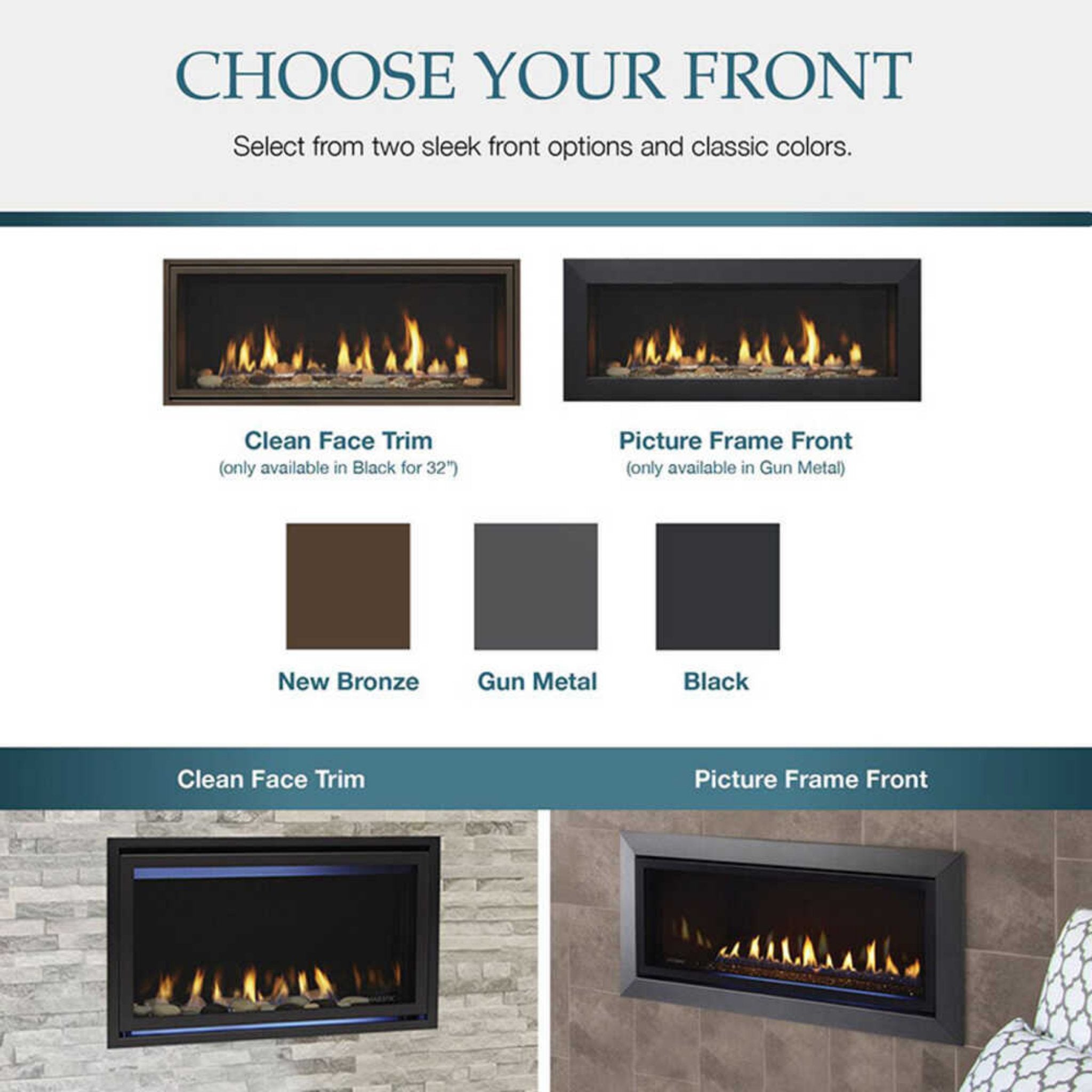 Majestic Jade 42" Direct Vent Fireplace [JADE42IL/IN-B] (SAK15926) - Energize Trek